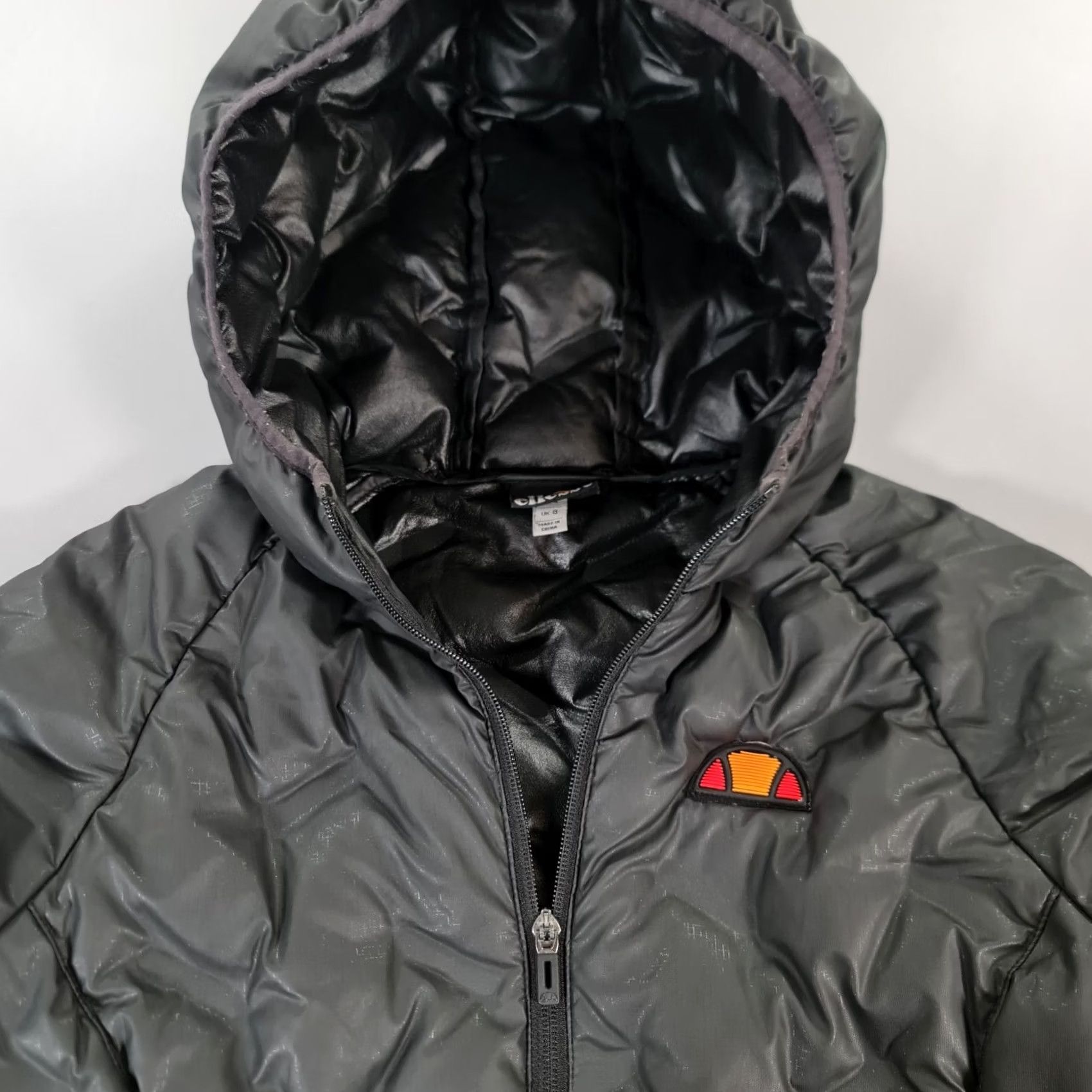 Ellesse Ellesse Womens Jacket Black 8 UK Puffer Hooded Full Zip XS Stannetti Size M / US 6-8 / IT 42-44 - 2 Thumbnail
