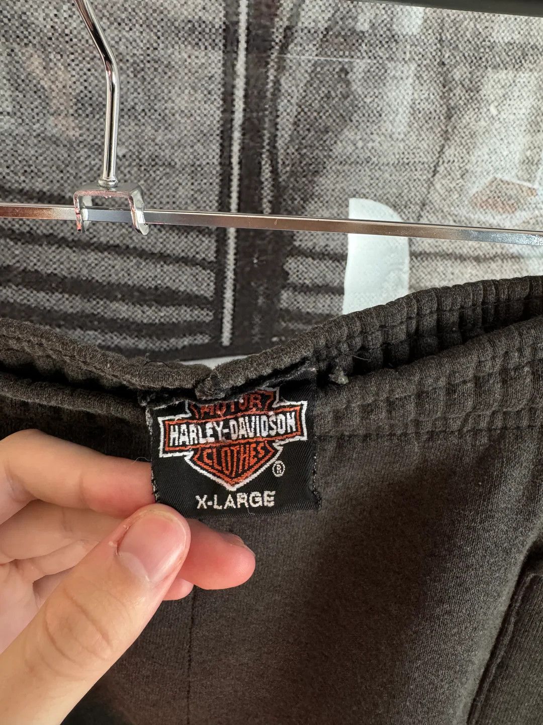 Vintage 🚭 INSANELY RARE 🚭 80s HARLEY DAVIDSON EAGLE SWEATPANTS Size US 36 / EU 52 - 3 Thumbnail