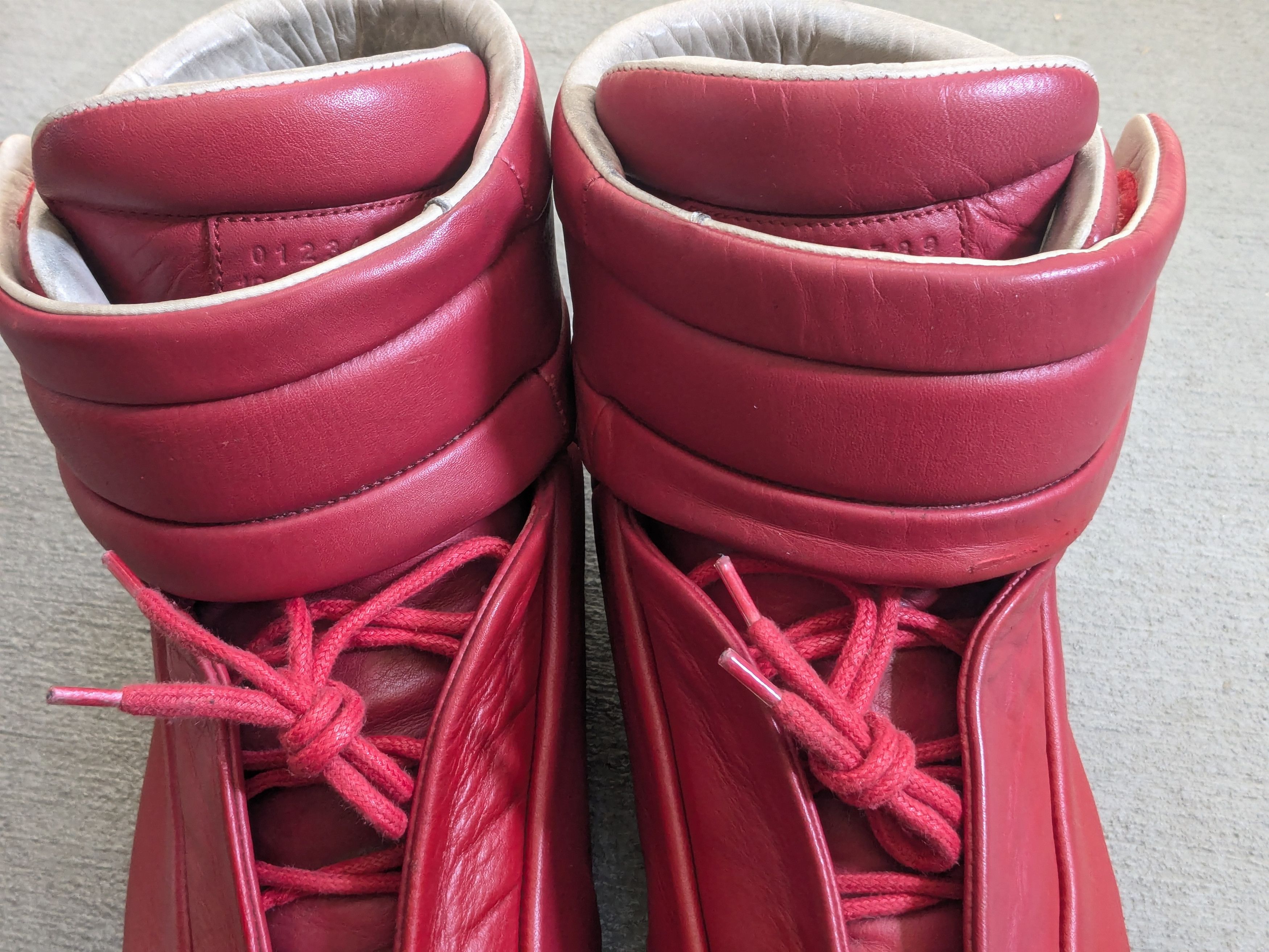 Maison Margiela Maison Margiela Future High Tops Red 9.5 42.5 High Leather Size US 9.5 / EU 42-43 - 4 Thumbnail
