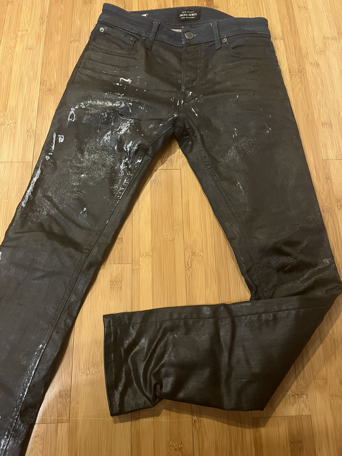 Jack & Jones Waxed Jeans Size US 28 / EU 44 - 4 Thumbnail