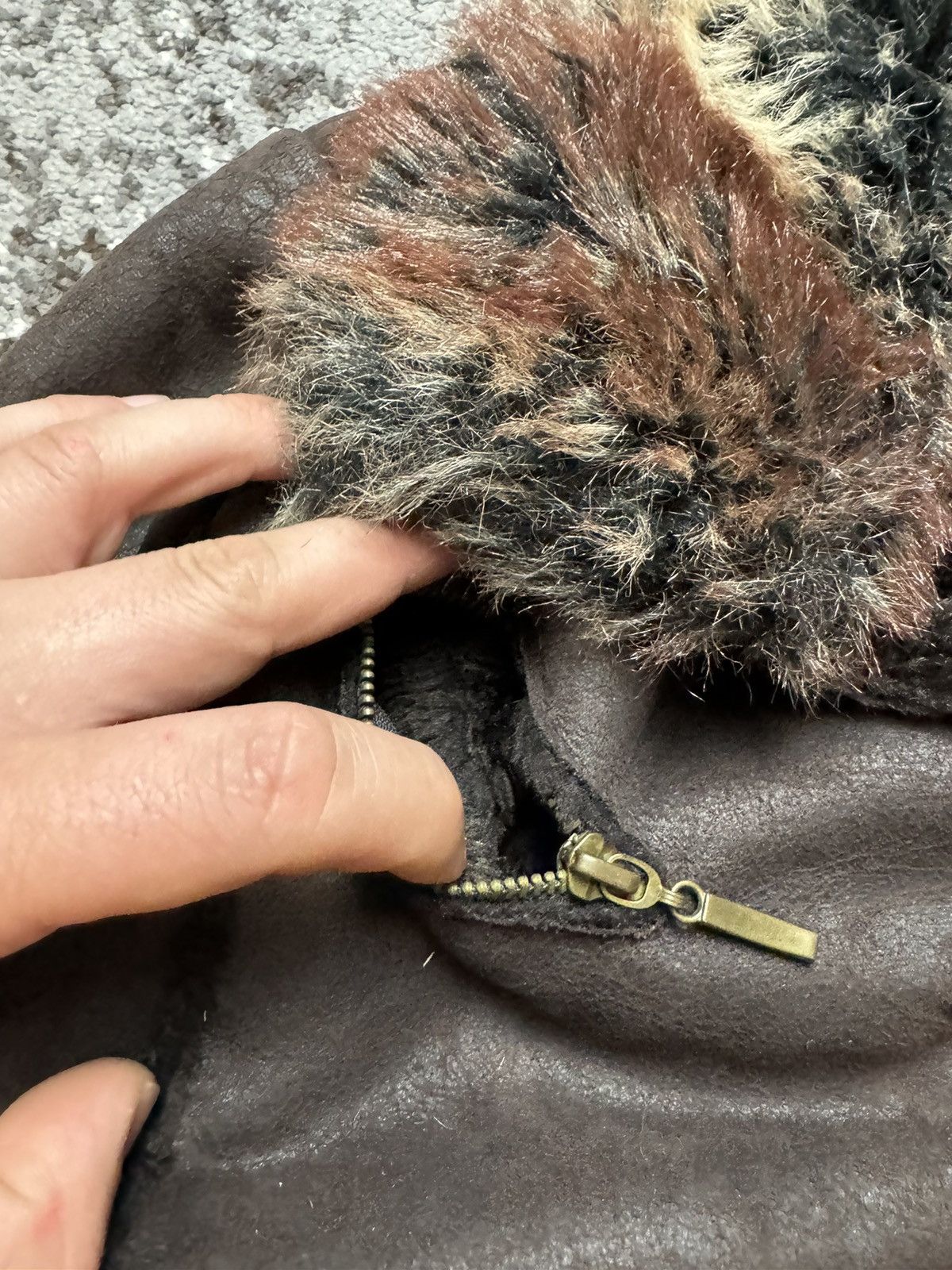 Vintage Vintage y2k Asymmetrical G.O.A Style Fur Bomber Jacket Size US S / EU 44-46 / 1 - 11 Thumbnail