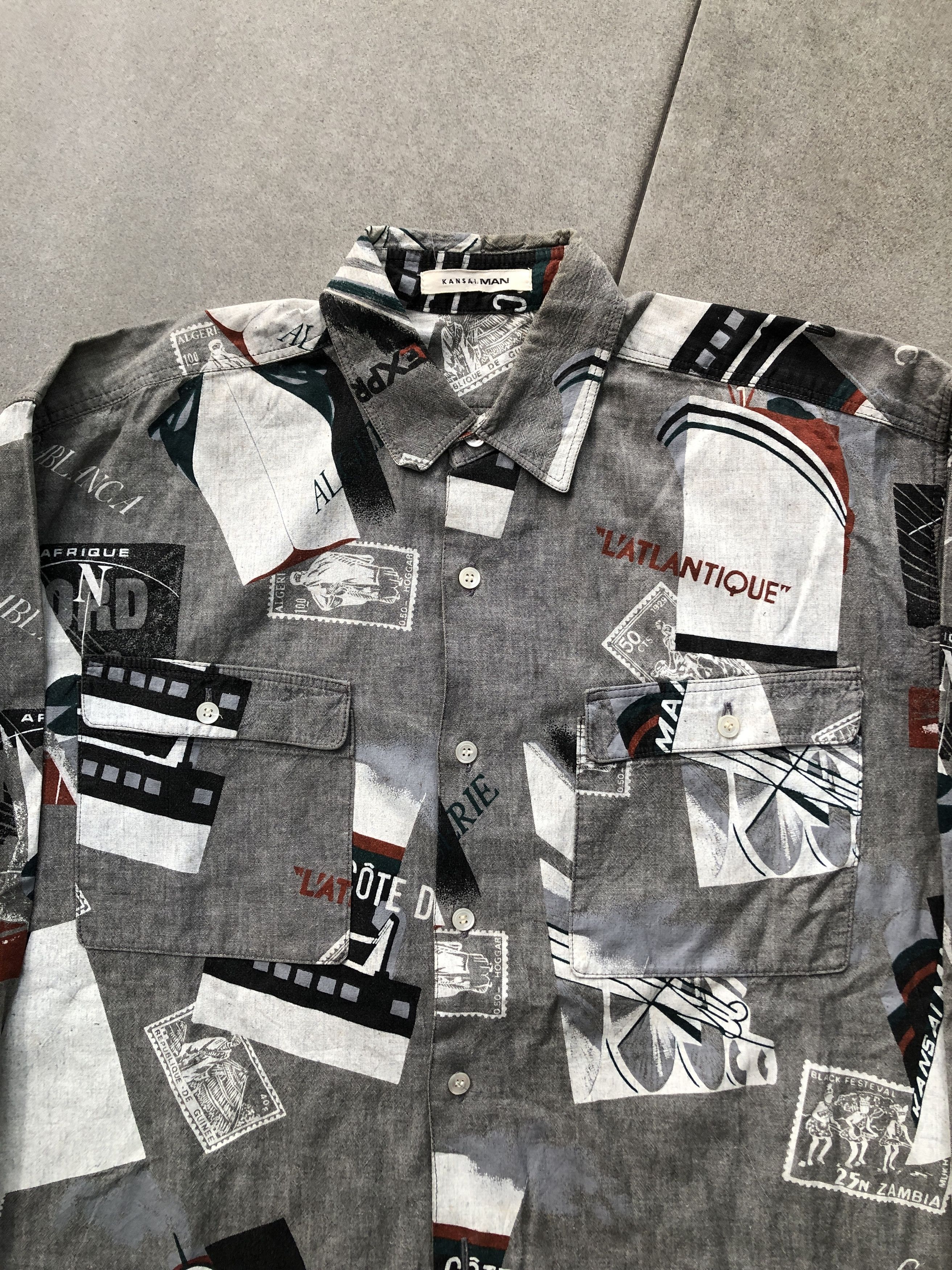 Kansai Yamamoto Kansai Man Graphic Printed Art Long Sleeve Shirt Size US L / EU 52-54 / 3 - 2 Thumbnail