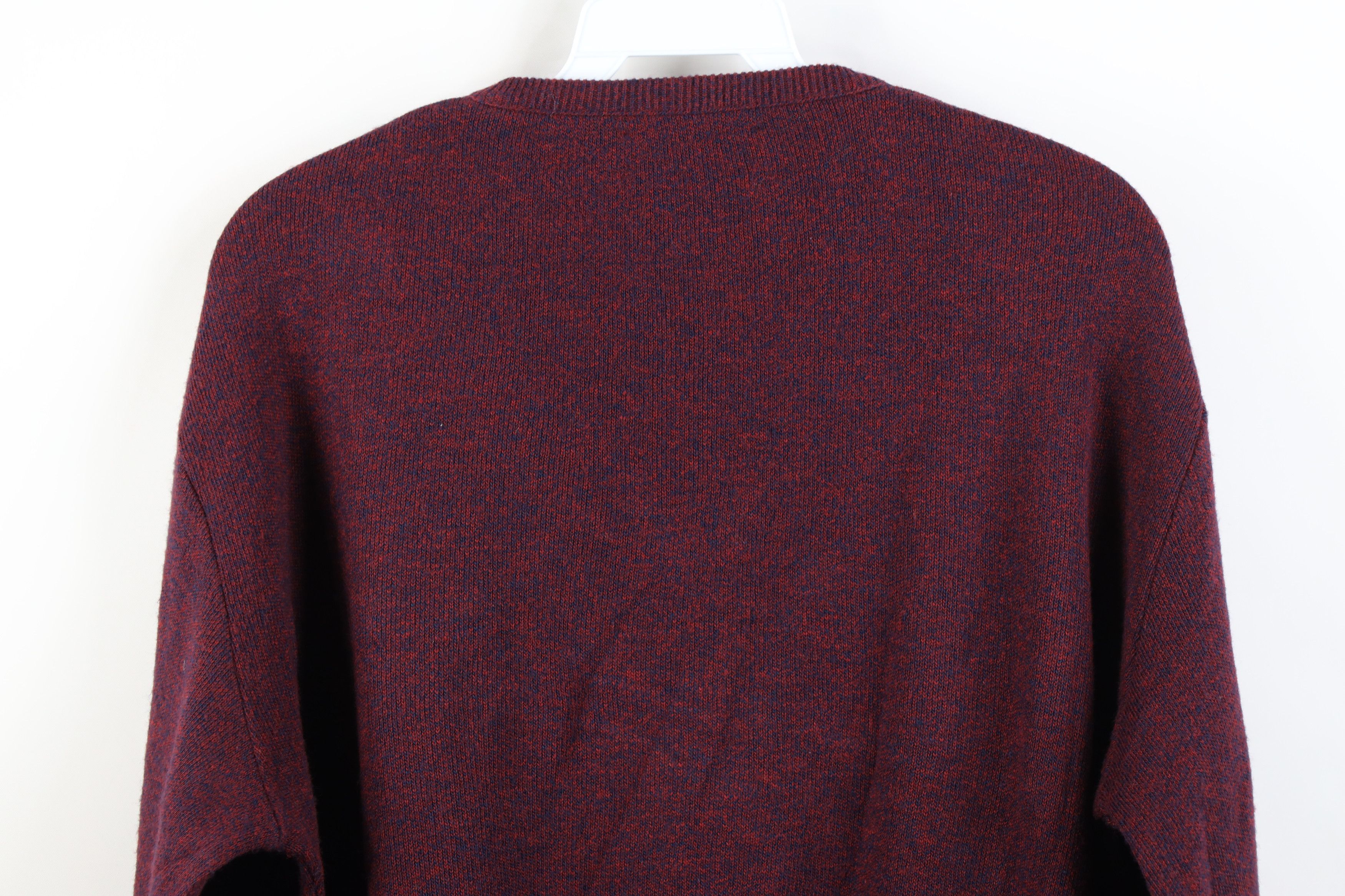 Vintage Vintage 70s Streetwear V-Neck Sweater Heather Red USA Size US M / EU 48-50 / 2 - 10 Thumbnail