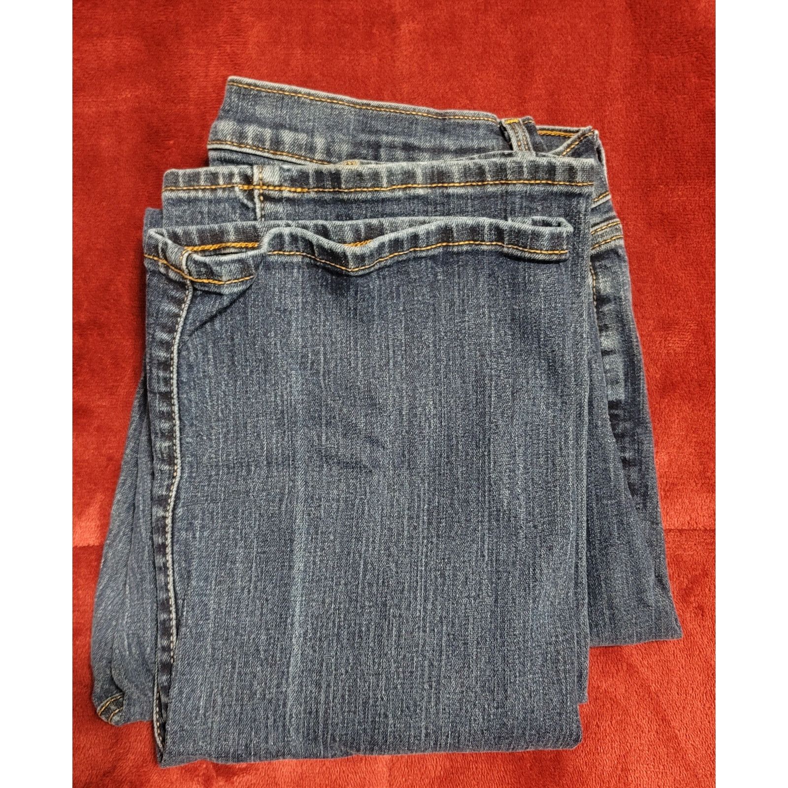Old Navy Old Navy Blue Stone Washed Curvy Mid Rise Denim Jeans 10 Size 32" / US 10 / IT 46 - 1 Thumbnail