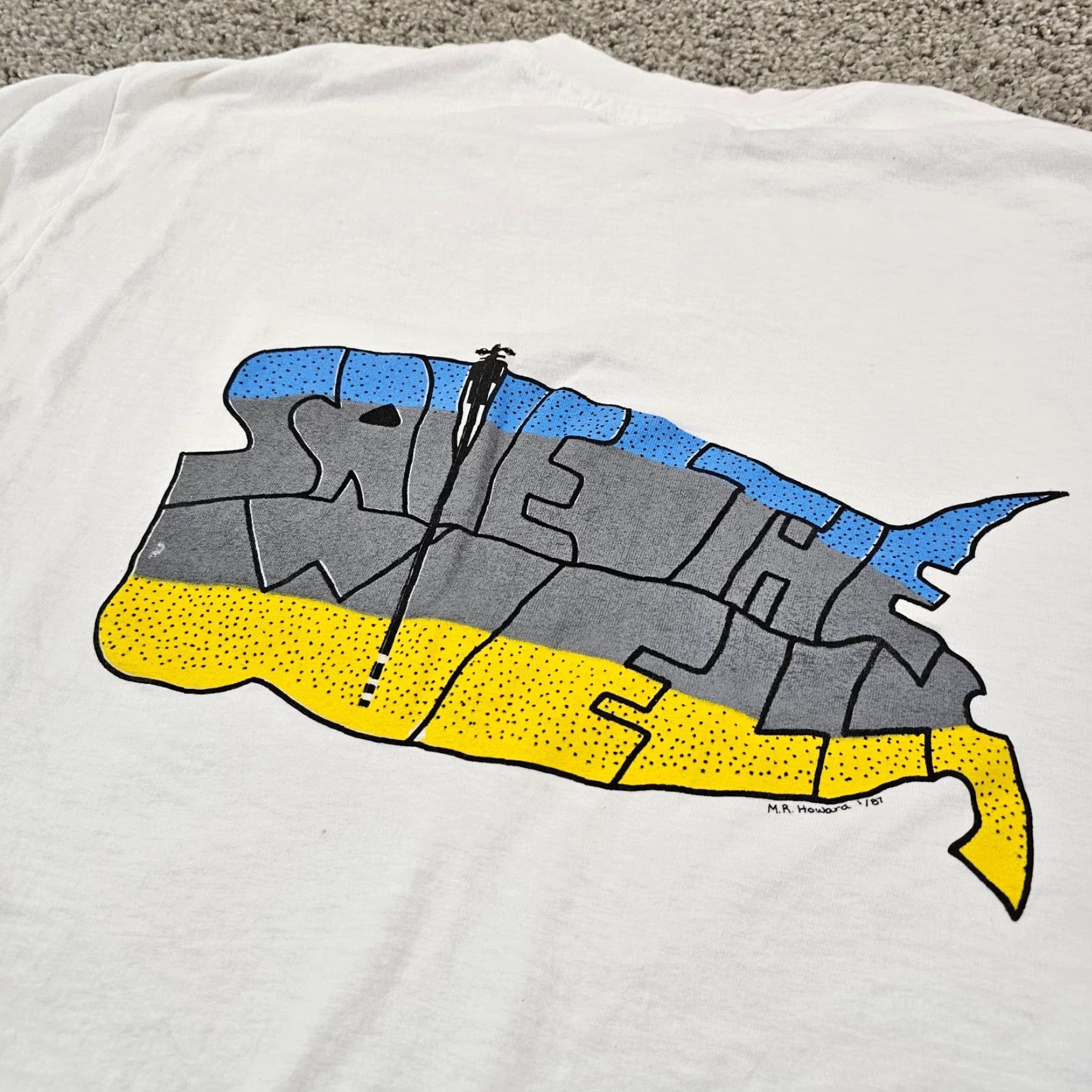 Vintage VINTAGE American Classics Shirt Adult XL White 80s 1987 MR Howard Short Sleeve USA Size US XL / EU 56 / 4 - 6 Thumbnail