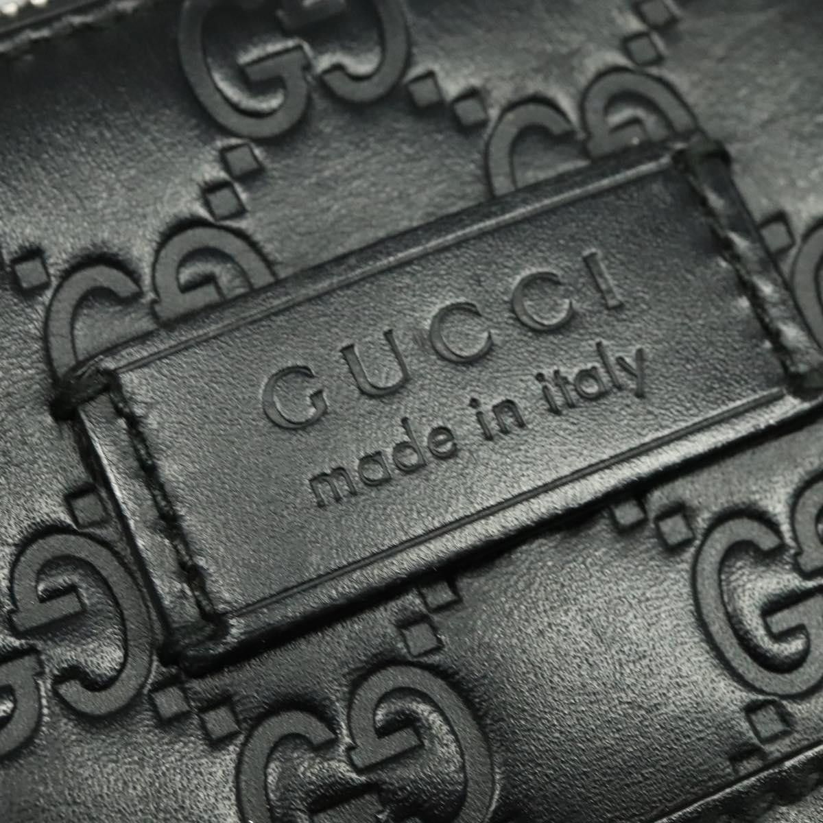 Gucci GUCCI GG Canvas Guccissima Shoulder Bag Leather Silver Black Size ONE SIZE - 14 Thumbnail