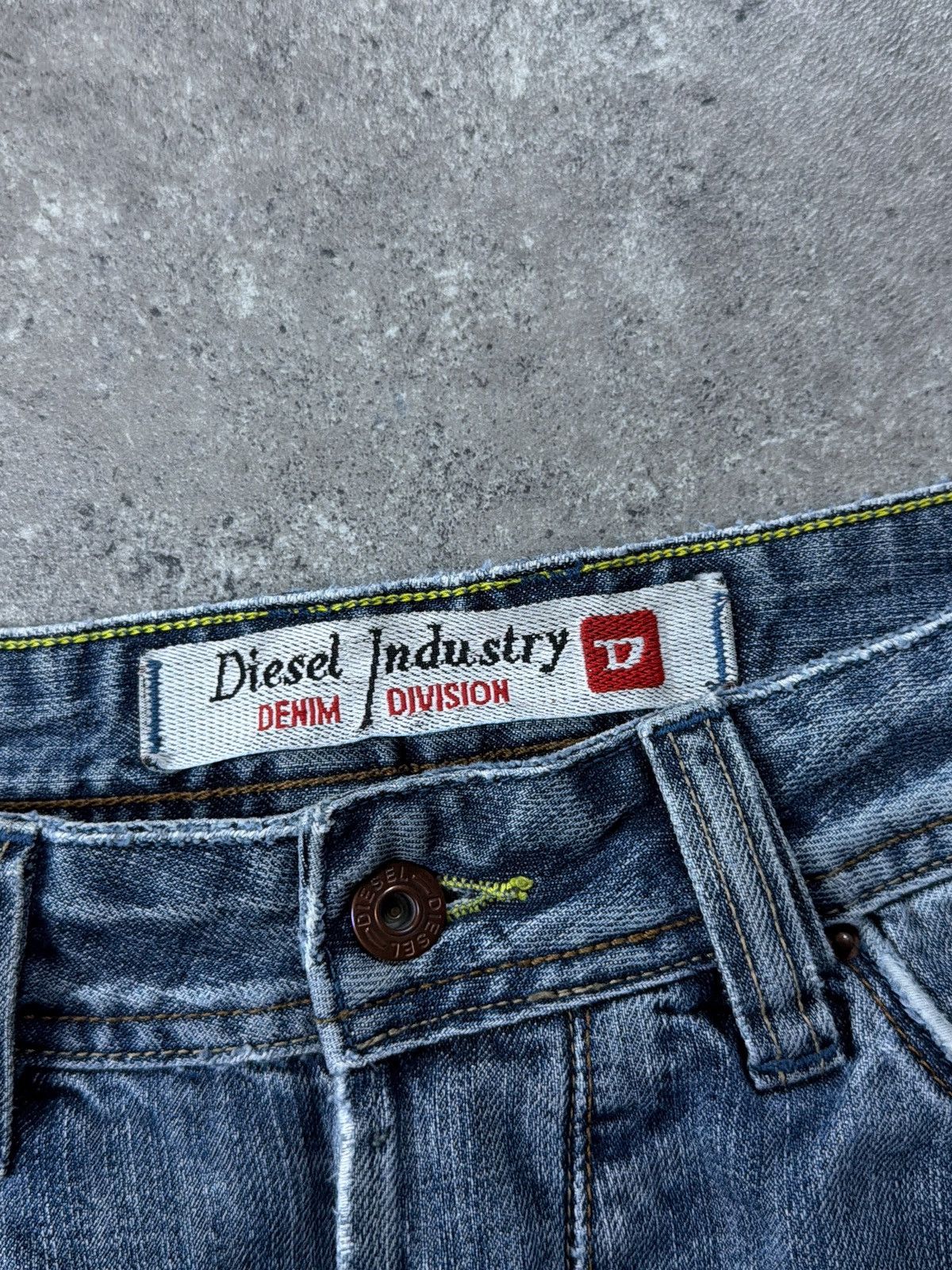 Diesel Vintage Flared Diesel Wash Denim Distressed Pants Japan Y2k Size US 35 - 8 Thumbnail