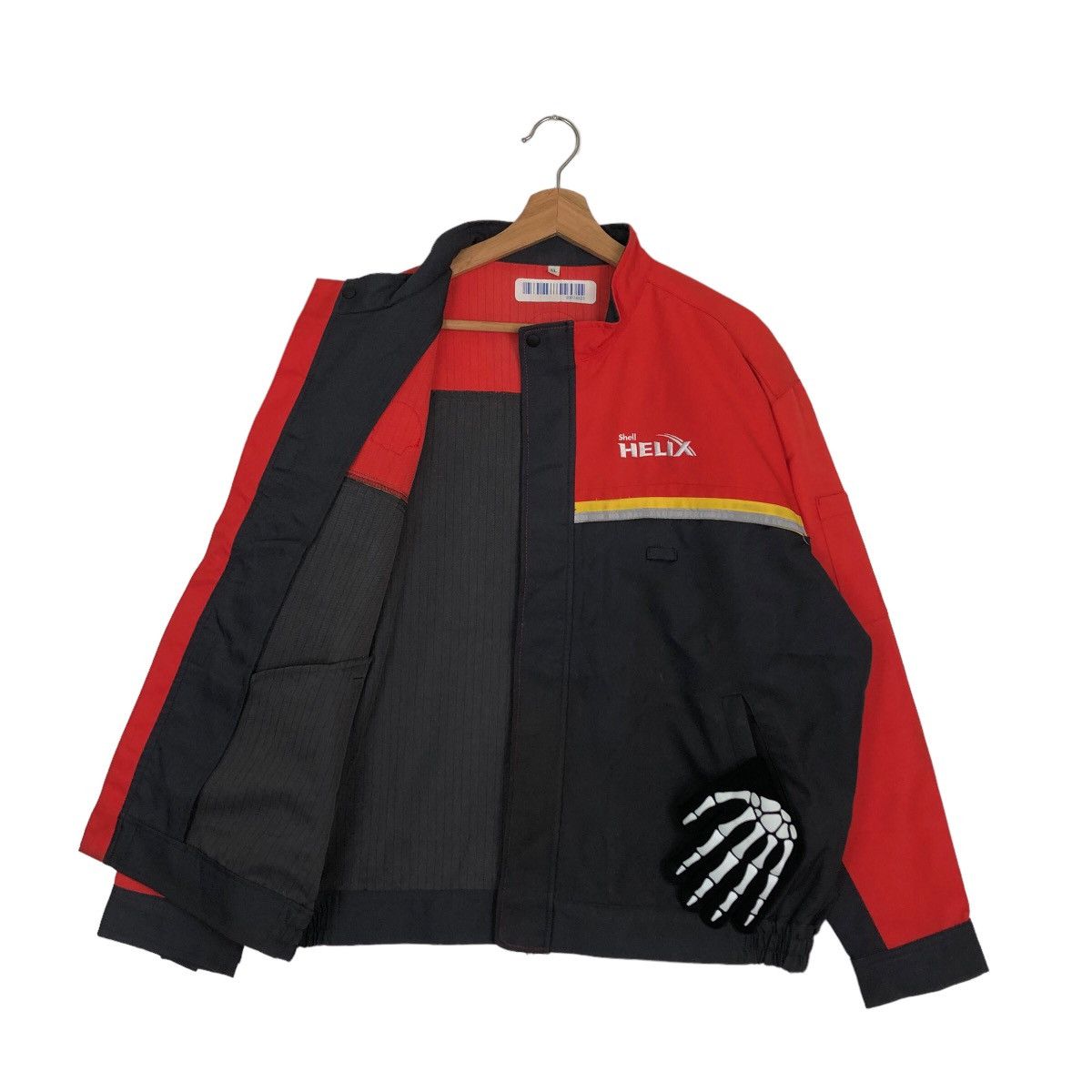 Japanese Brand 🔥VINTAGE BOMBER JACKET SHELL HELIX BIG LOGO RACING Size US M / EU 48-50 / 2 - 8 Thumbnail