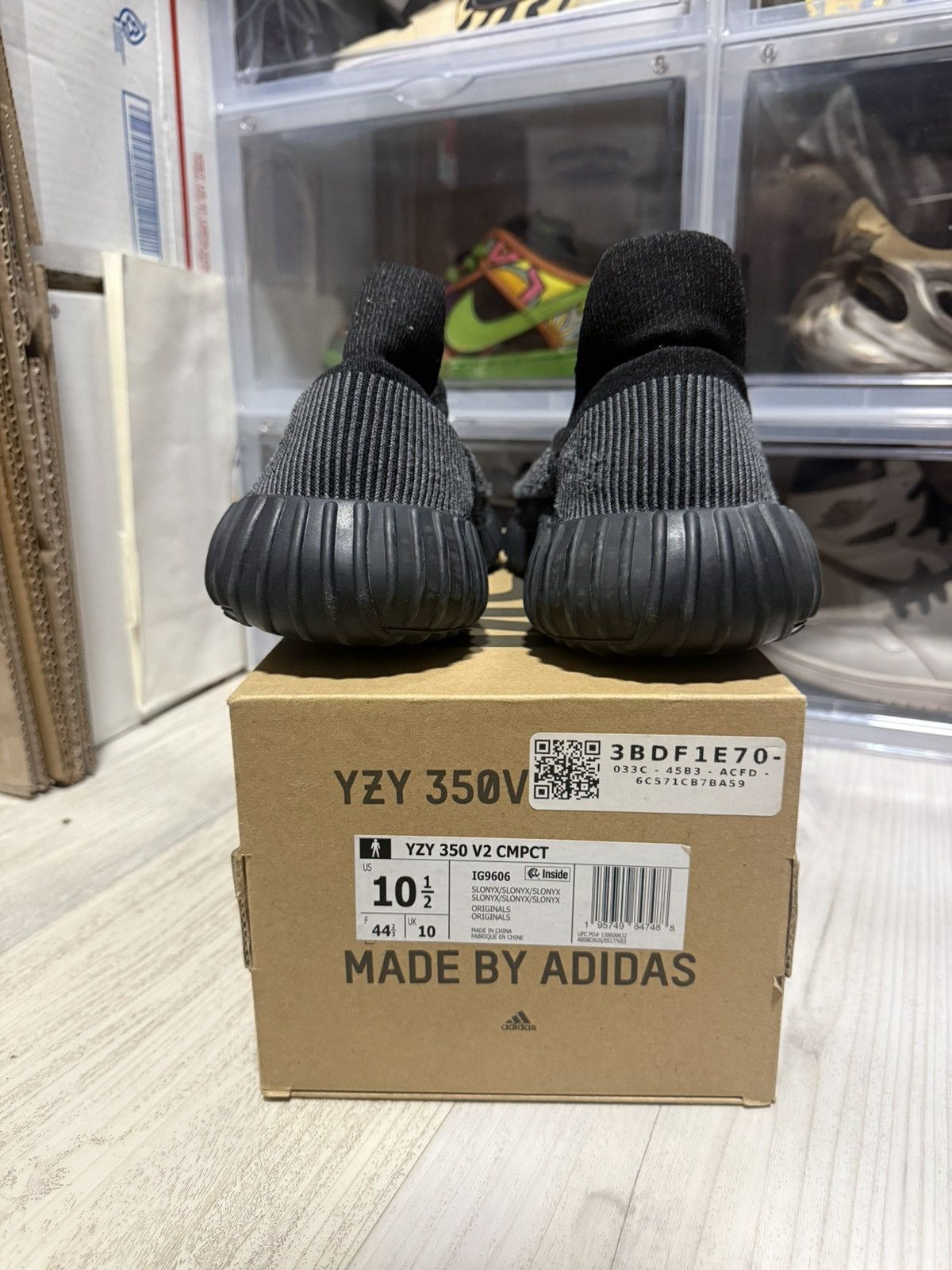 Adidas Adidas Yeezy 350 V2 CMPCT Slate Onyx Size US 10.5 / EU 43-44 - 5 Thumbnail