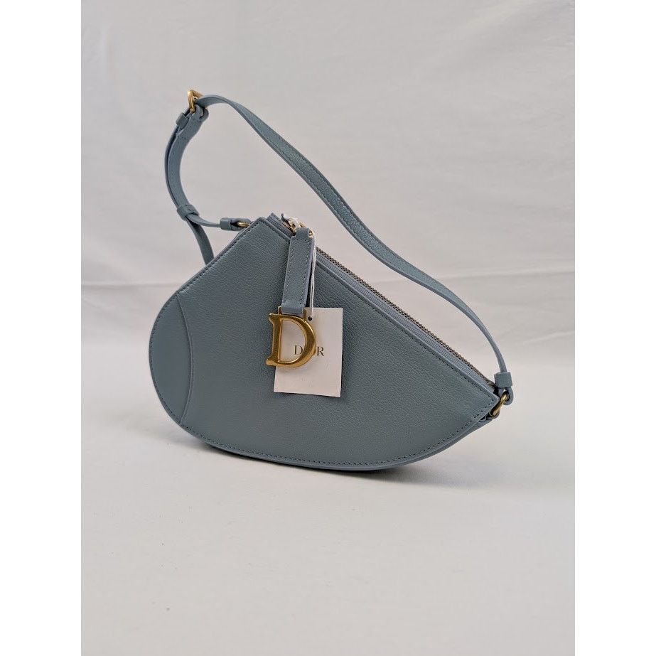 Dior o1rshd1 Size: OS / Saddle Rodeo Pouch in Slate Blue Size ONE SIZE - 2 Thumbnail