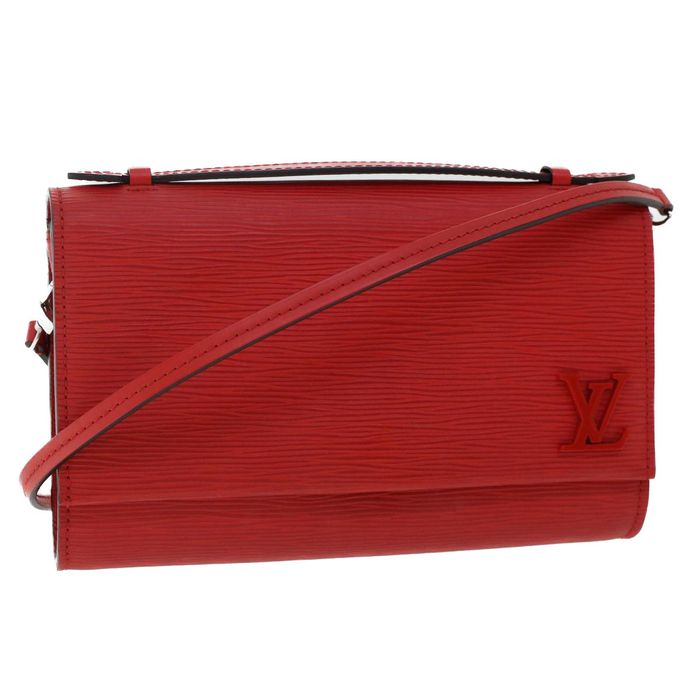 Louis Vuitton LOUIS VUITTON Epi Clerry Shoulder Bag Red M54538 LV Auth
