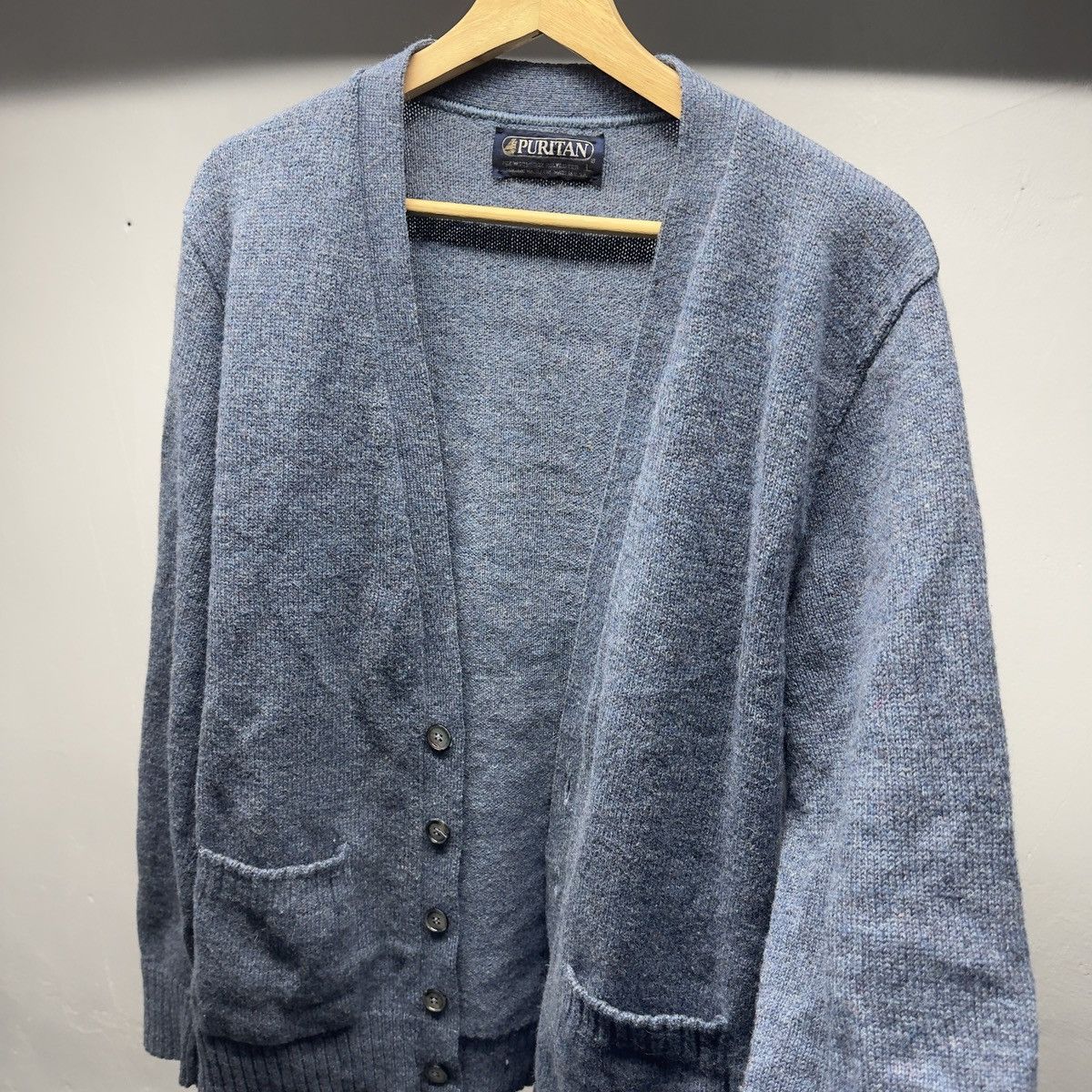 Vintage Vintage 90s Wool Acrylic Cardigan Sweater ERD Grunge Chrome Size US L / EU 52-54 / 3 - 2 Thumbnail