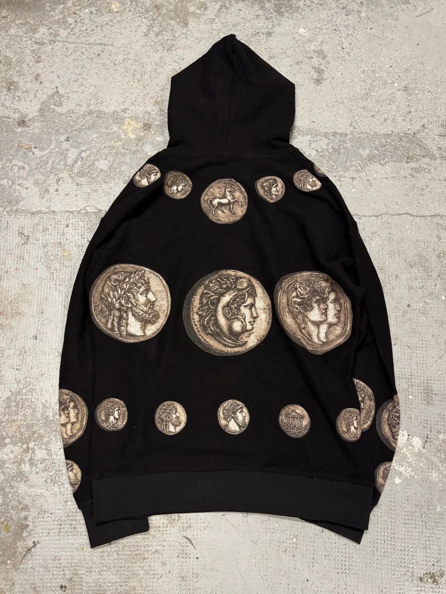 Designer × Dolce & Gabbana × Vintage SS2014 Dolce & Gabbana Roman Coins Black Hoodie Size US L / EU 52-54 / 3 - 7 Thumbnail