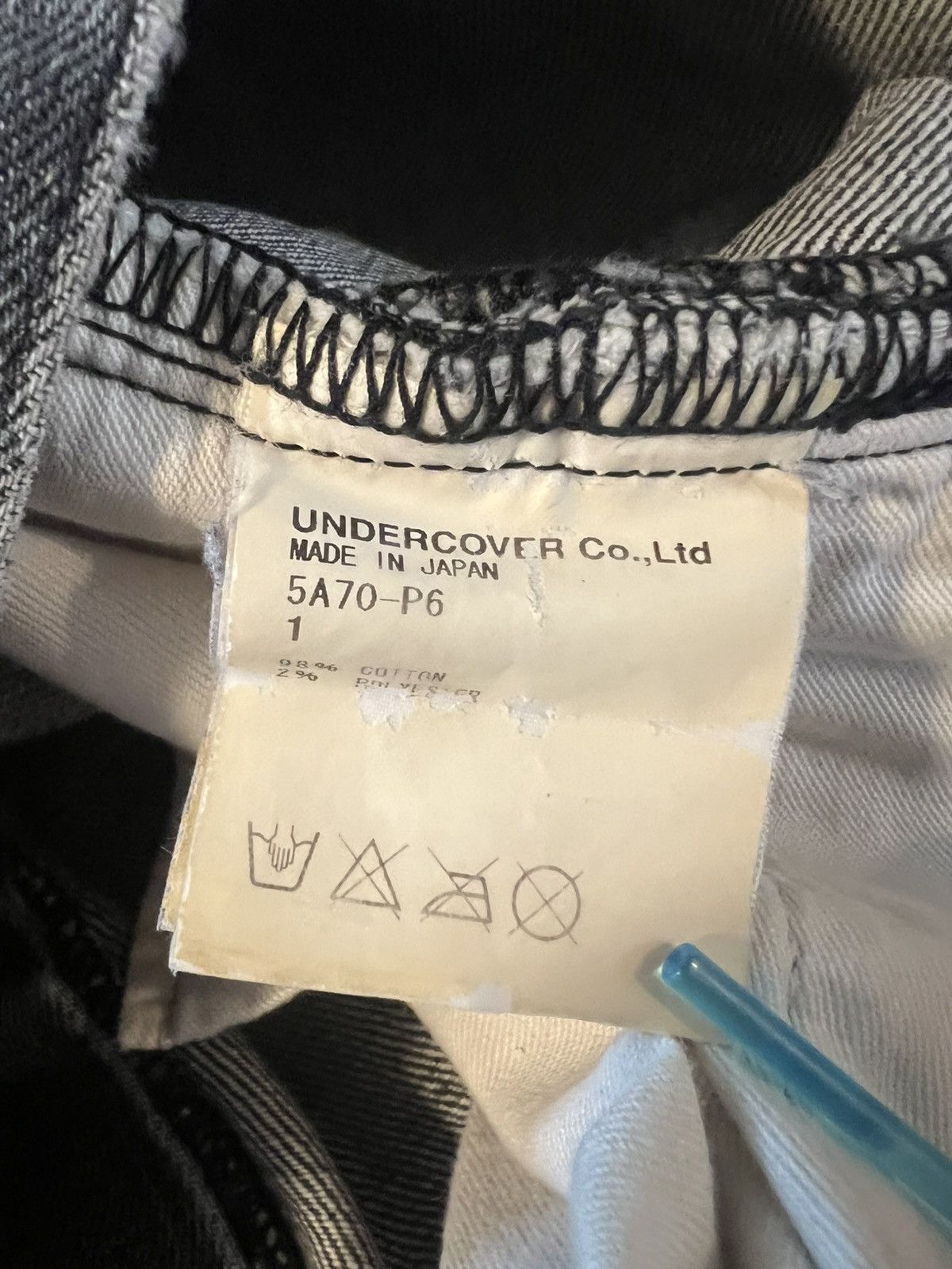 Undercover Undercover AW05 ‘Arts and Crafts’ denim Size US 29 - 9 Thumbnail