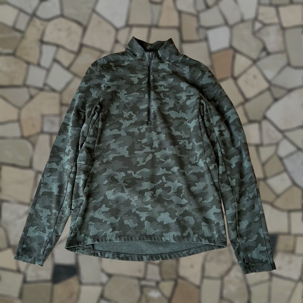Lululemon VINTAGE not applicable Surge Warm 1/2 Zip Jacquard Camo Pullover Men’s Medium Size US M / EU 48-50 / 2 - 1 Thumbnail