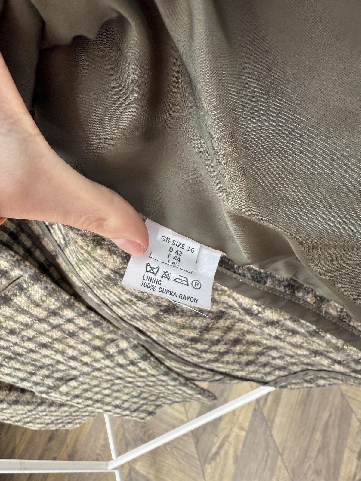DAKS Vintage DAKS Signature Women’s Wool Blazer Jacket Check Size L / US 10 / IT 46 - 6 Thumbnail