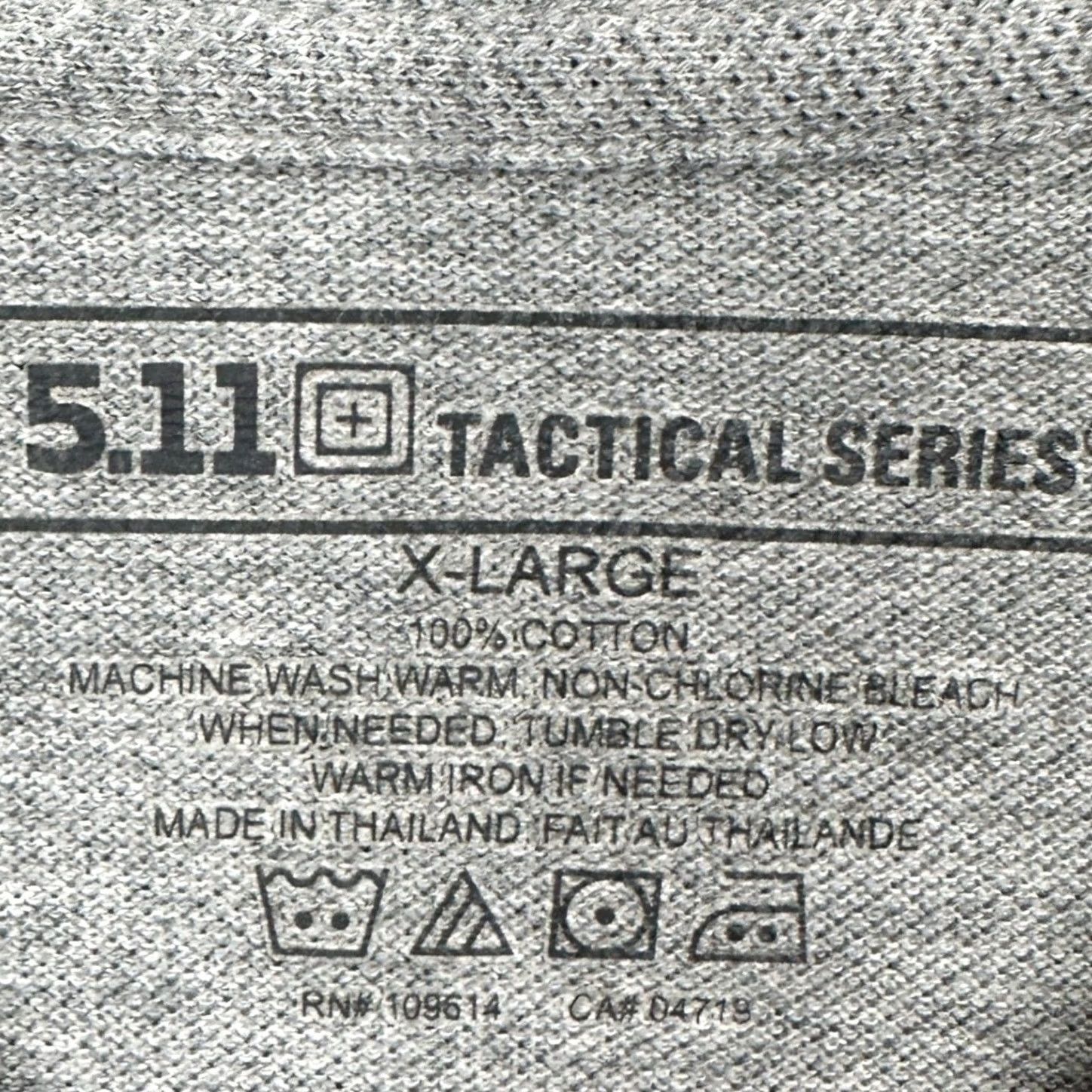 Vintage 5.11 Tactical Series Polo Shirt Mens XL Grey Performance Pique Rugby EUC Size US XL / EU 56 / 4 - 4 Thumbnail