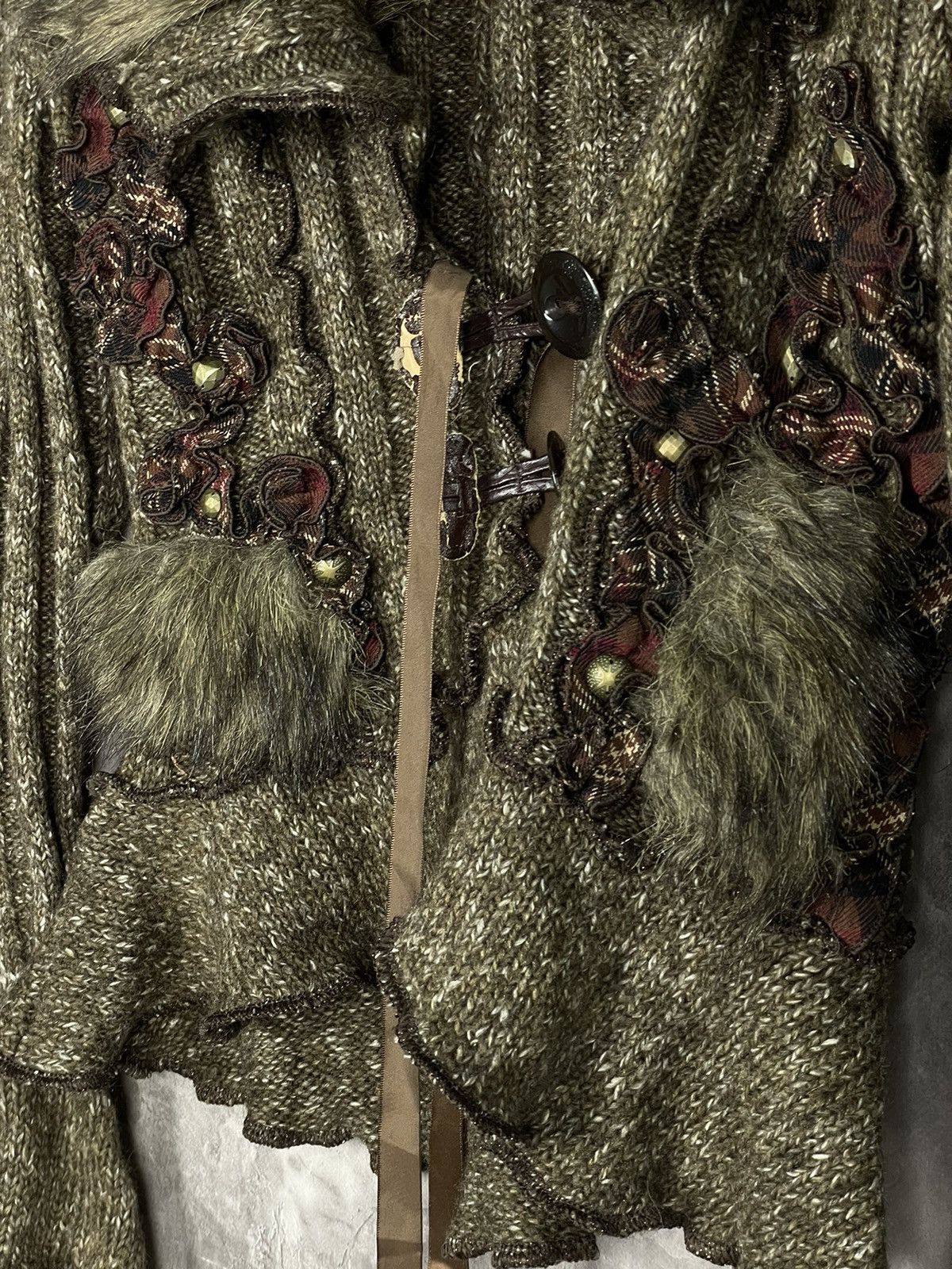 20471120 × If Six Was Nine × Japanese Brand Vintage Avant Garde Japan Style Fur 3 D Wool Sweater Size M / US 6-8 / IT 42-44 - 8 Thumbnail
