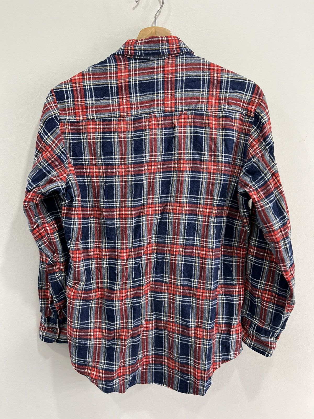 Vintage Vintage 80s Big Yank Plaid Flannel Shirt Button Up red blue Size US M / EU 48-50 / 2 - 4 Thumbnail