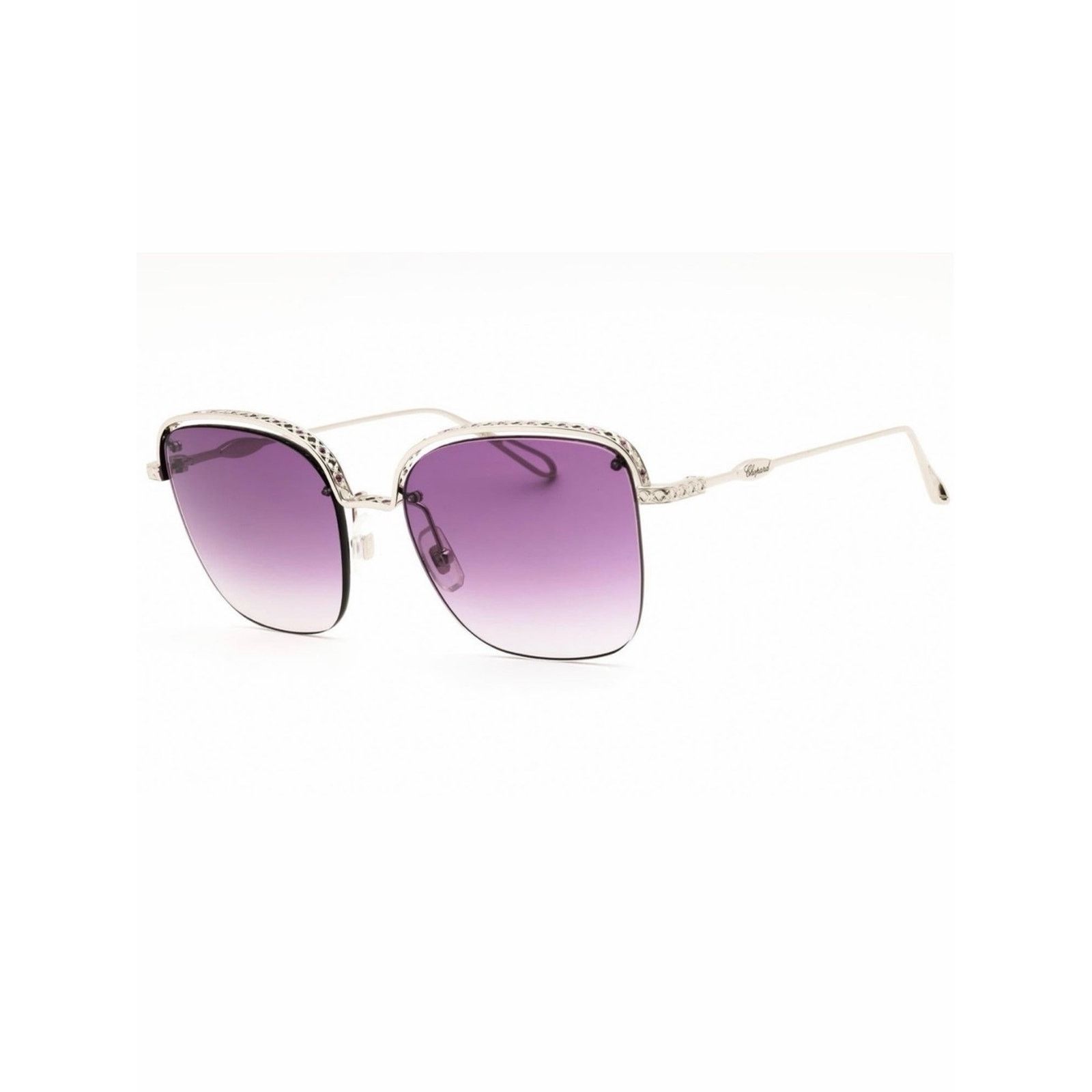 Chopard New Chopard SCHD45S 0579 Silver Frame Sunglasses Size ONE SIZE - 1 Thumbnail