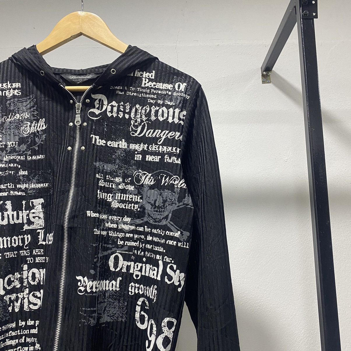 Hysteric Glamour Beaumere Poem Wording Punk Grunge Zipper Hoodie Size US S / EU 44-46 / 1 - 8 Thumbnail