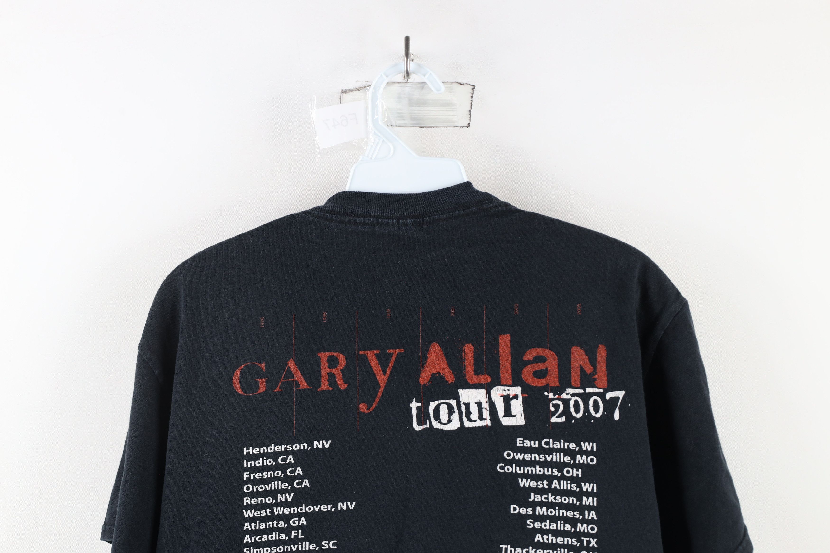 Vintage Vintage Y2K 2007 Tour Gary Allan Band T-Shirt Black Size US M / EU 48-50 / 2 - 13 Thumbnail