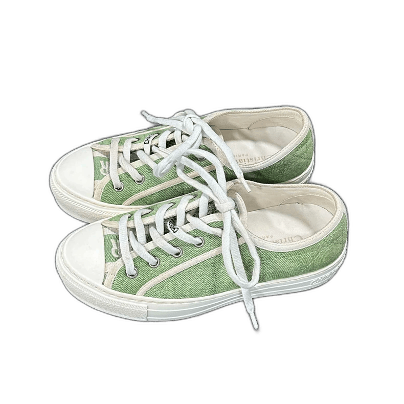 Dior Dior Light Green Denim Sneakers-2505 Size US 4.5 / IT 34.5 - 1 Thumbnail