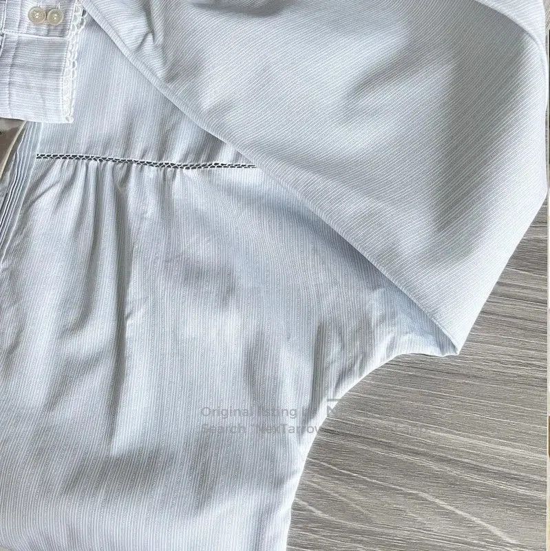 Burberry Burberry Light Blue Cotton Long Sleeve Shirt. Size XS / US 0-2 / IT 36-38 - 9 Thumbnail