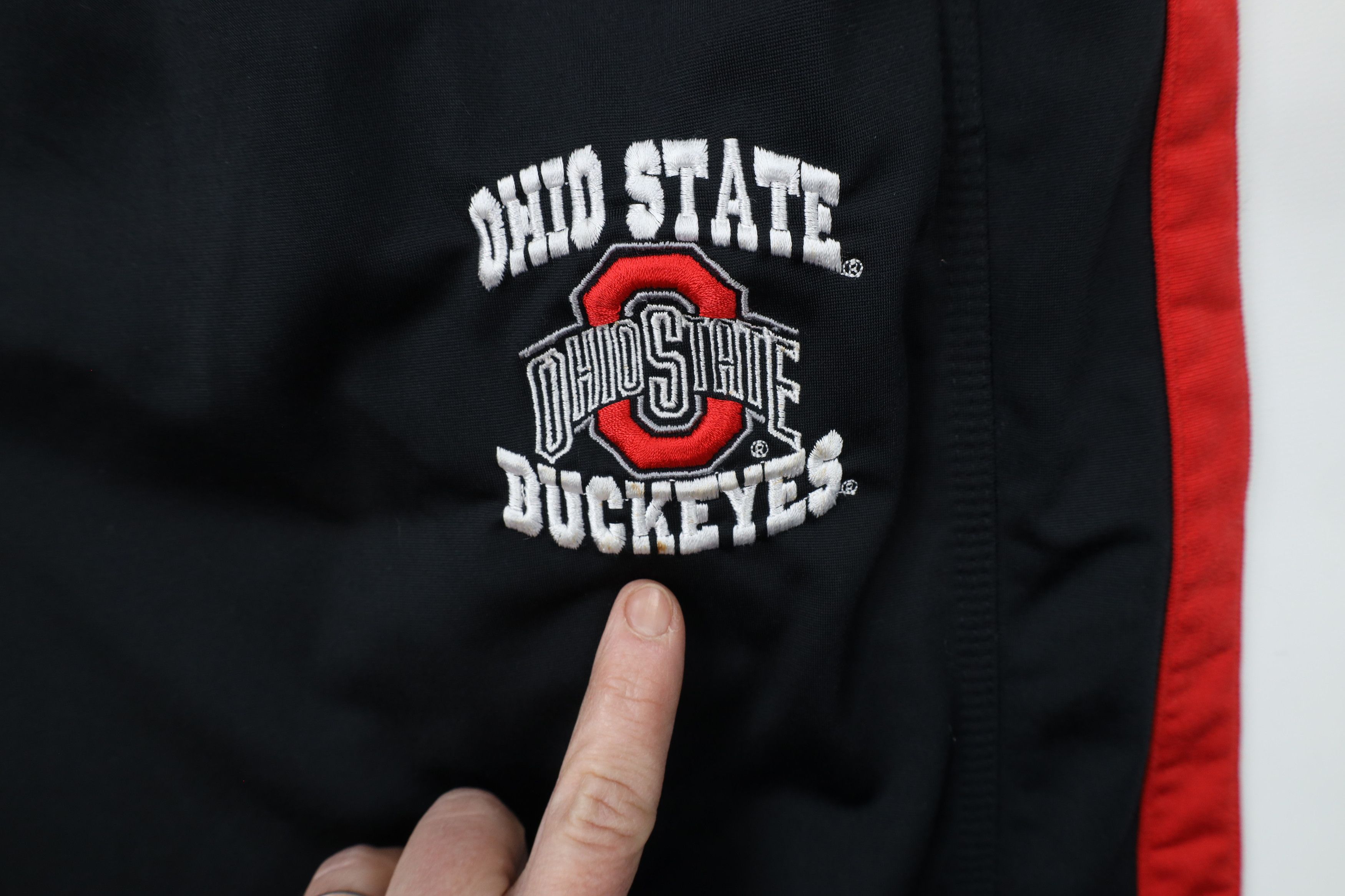 Vintage Vintage 90s Ohio State University Wide Leg Sweatpants Black Size US 36 / EU 52 - 6 Thumbnail