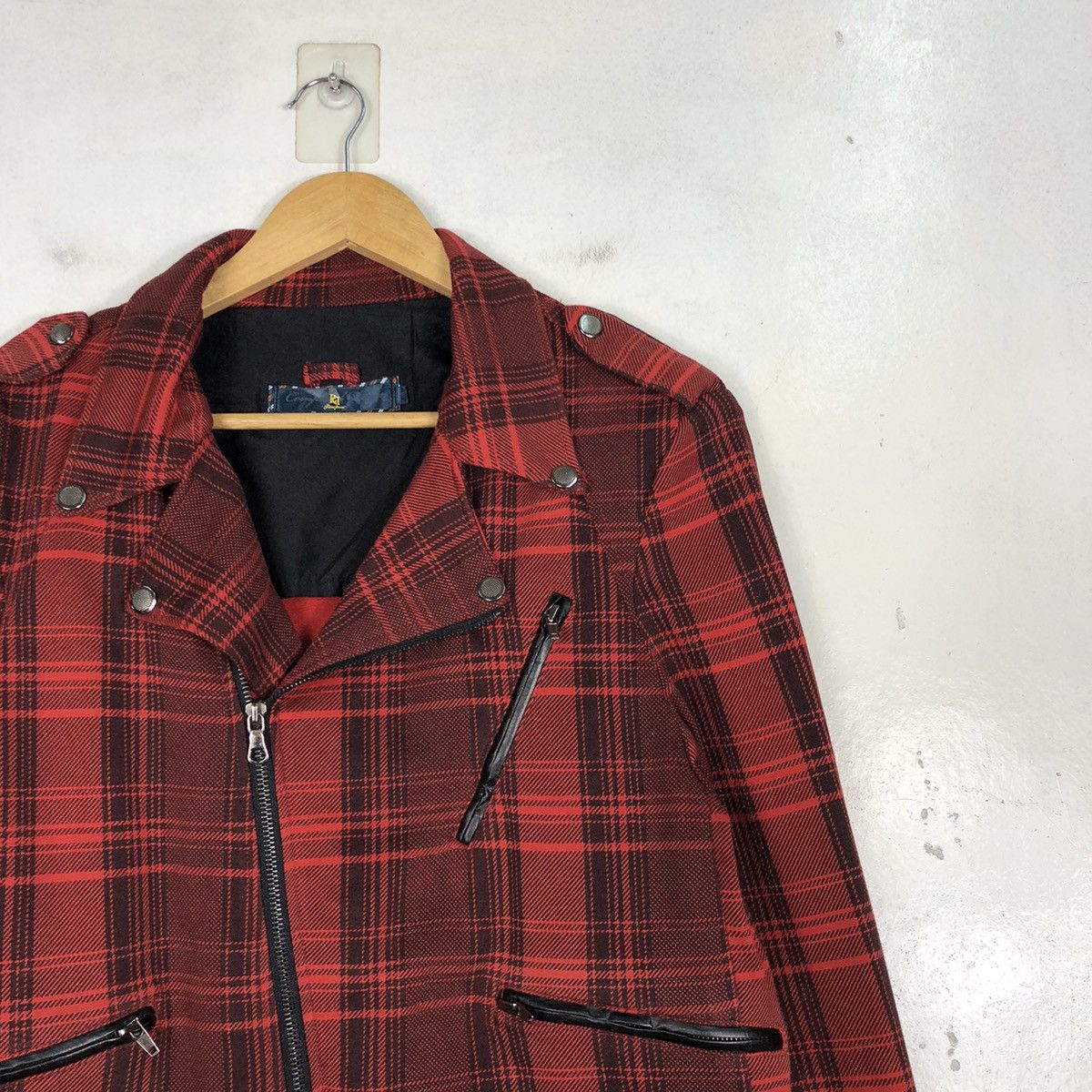 Japanese Brand ROCKSTAR DOUBLE COLLAR CHECKERED JACKET Size US M / EU 48-50 / 2 - 5 Thumbnail