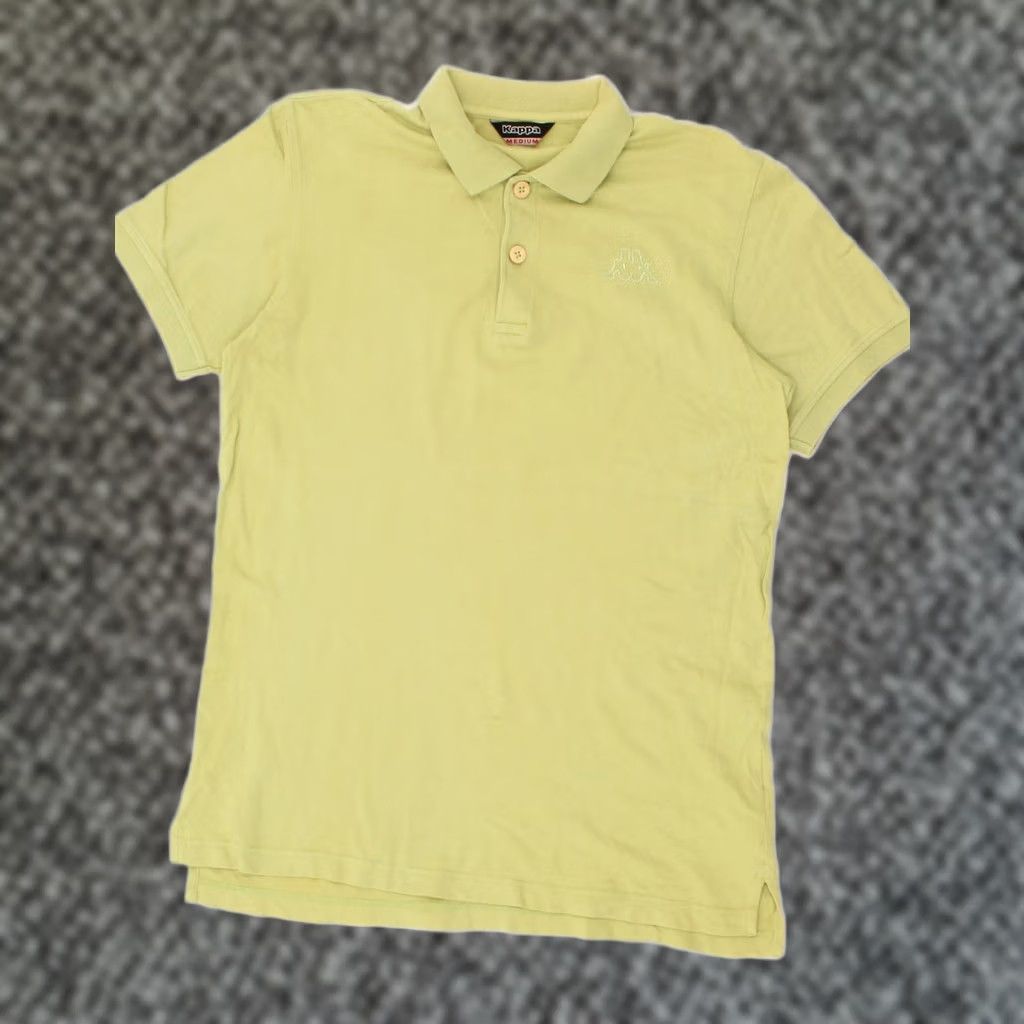 Kappa KAPPA Mens Polo Shirt Medium Yellow Cotton BQ29 Size US M / EU 48-50 / 2 - 1 Thumbnail