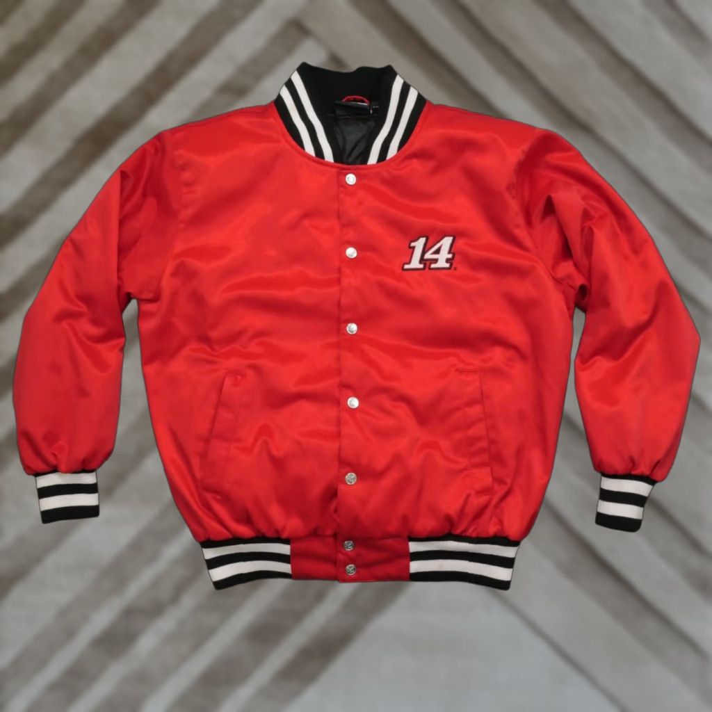 Chase Authentics VINTAGE Tony Stewart Jacket Adult Small Red Snap Varsity Quilt Lined Nascar Y2K Chase Authentics Bomber Jacket Blue 80s Mens S Size US S / EU 44-46 / 1 - 1 Thumbnail