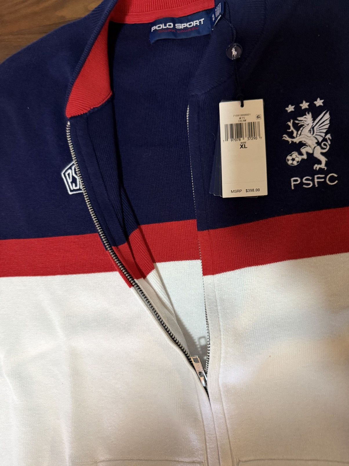 Polo Ralph Lauren Ralph Lauren Polo Sport Cotton-Blend Full-Zip Sweater Sz XL Size US XL / EU 56 / 4 - 9 Thumbnail