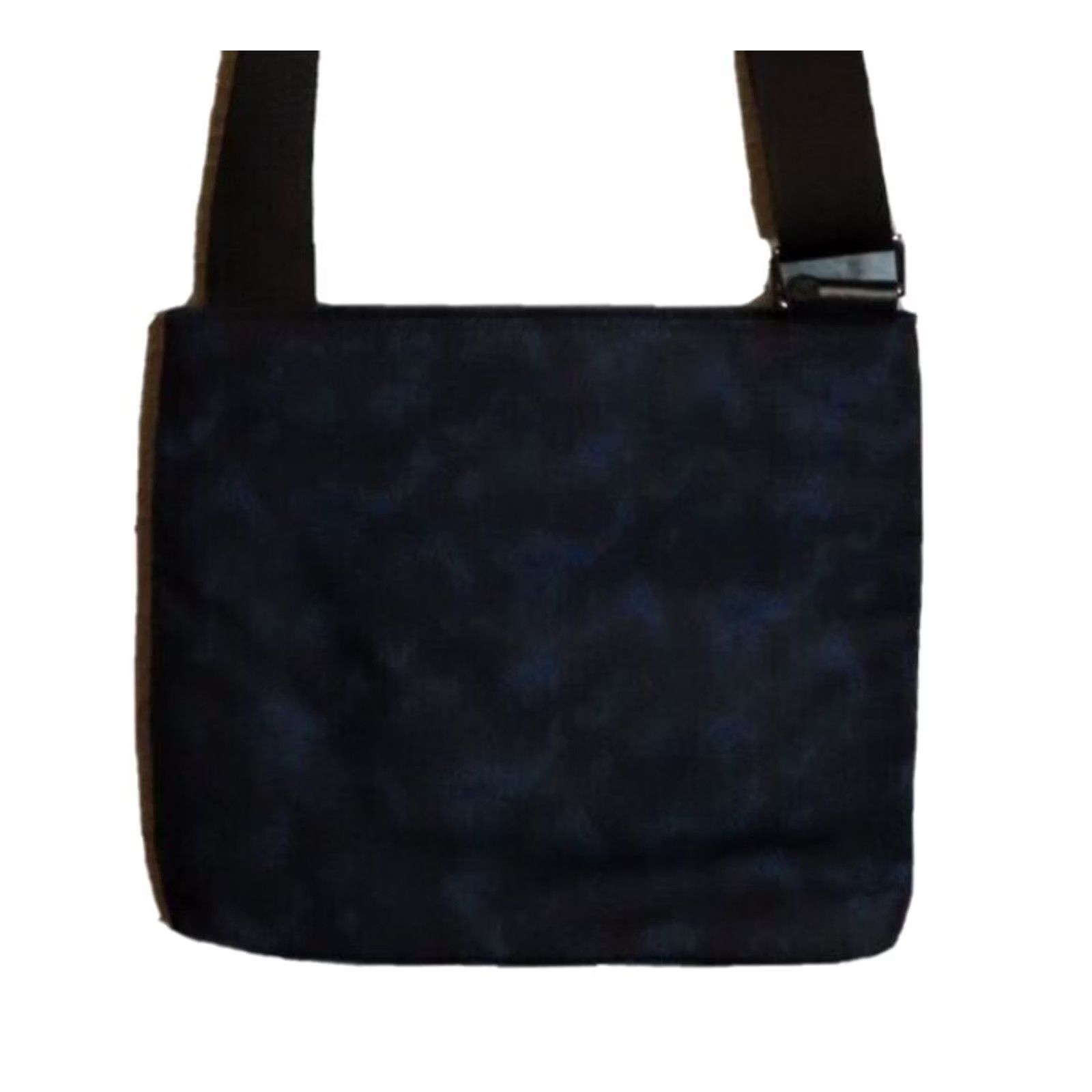 Michael Kors Michael Kors Crossbody Bag Women Medium Blue Black Canvas Detachable Strap Adjustable Tear Spots Wear 9x11x8 MK Size ONE SIZE - 3 Thumbnail