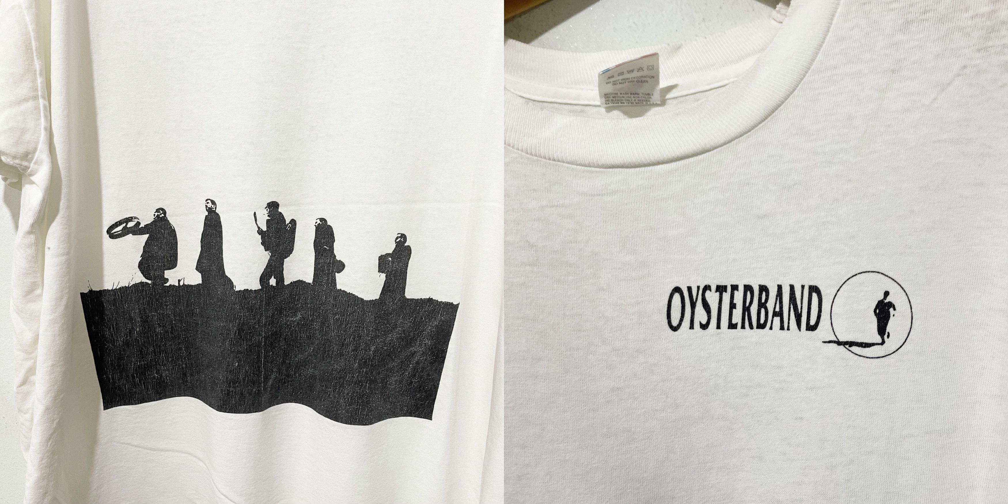 Band Tees Vintage 90s Oysterband Shirt Size US XL / EU 56 / 4 - 4 Thumbnail