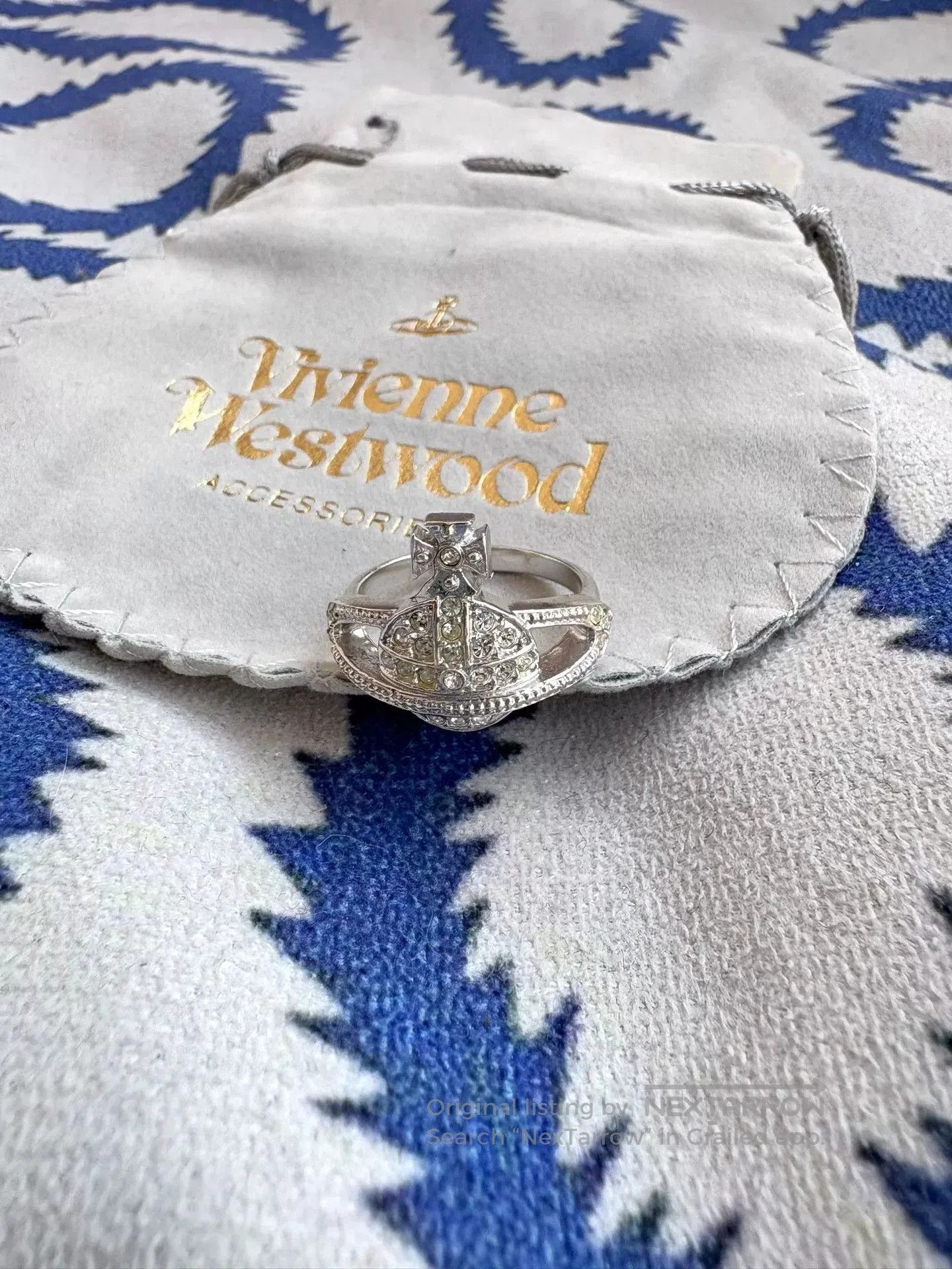 Vivienne Westwood vivienne westwood vintage diamond saturn ring. Size ONE SIZE - 2 Thumbnail
