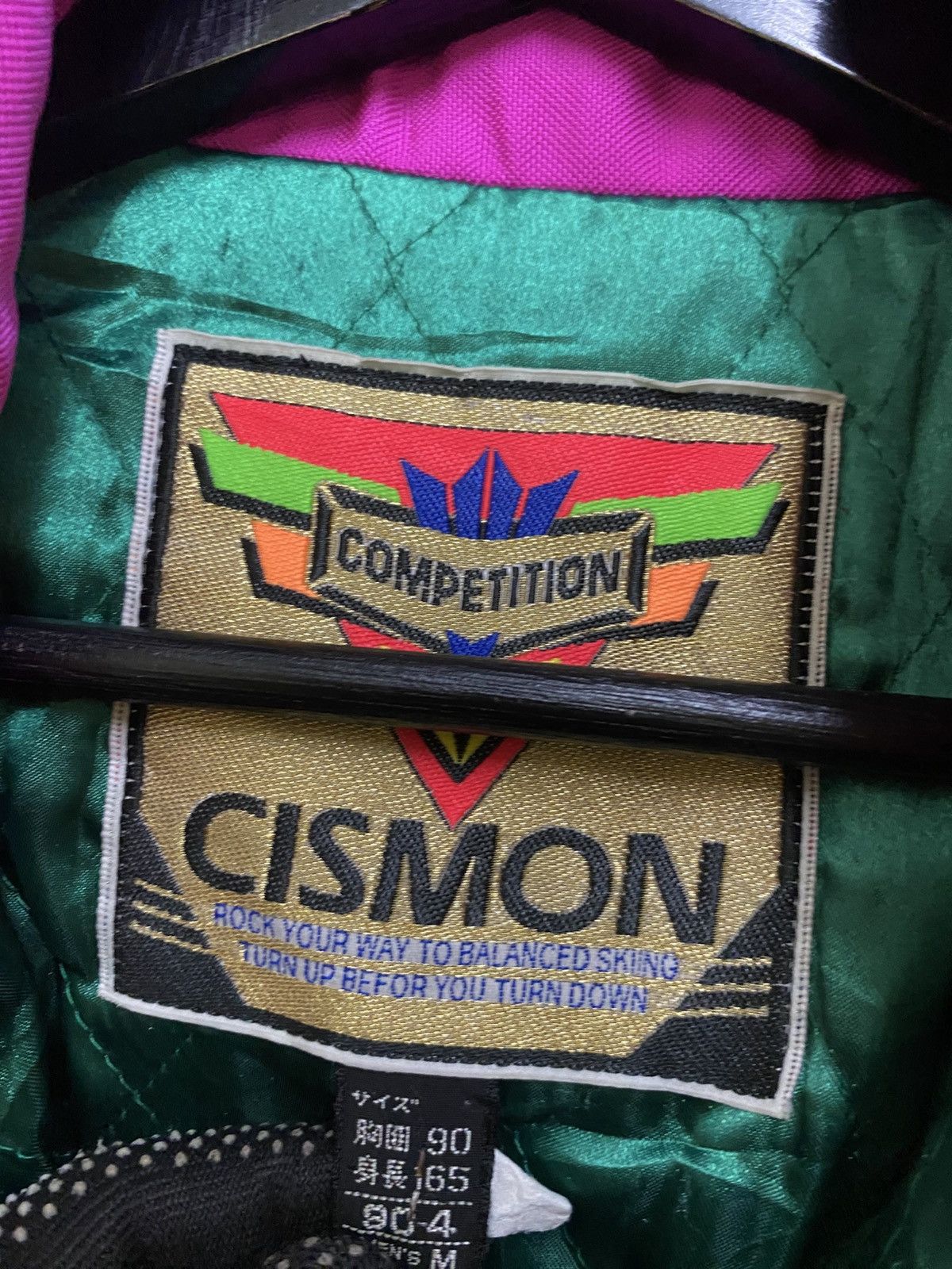 Vintage Vintage Cismon Ski Jacket Neon Abstract Print Winter Puffer Size US S / EU 44-46 / 1 - 10 Thumbnail