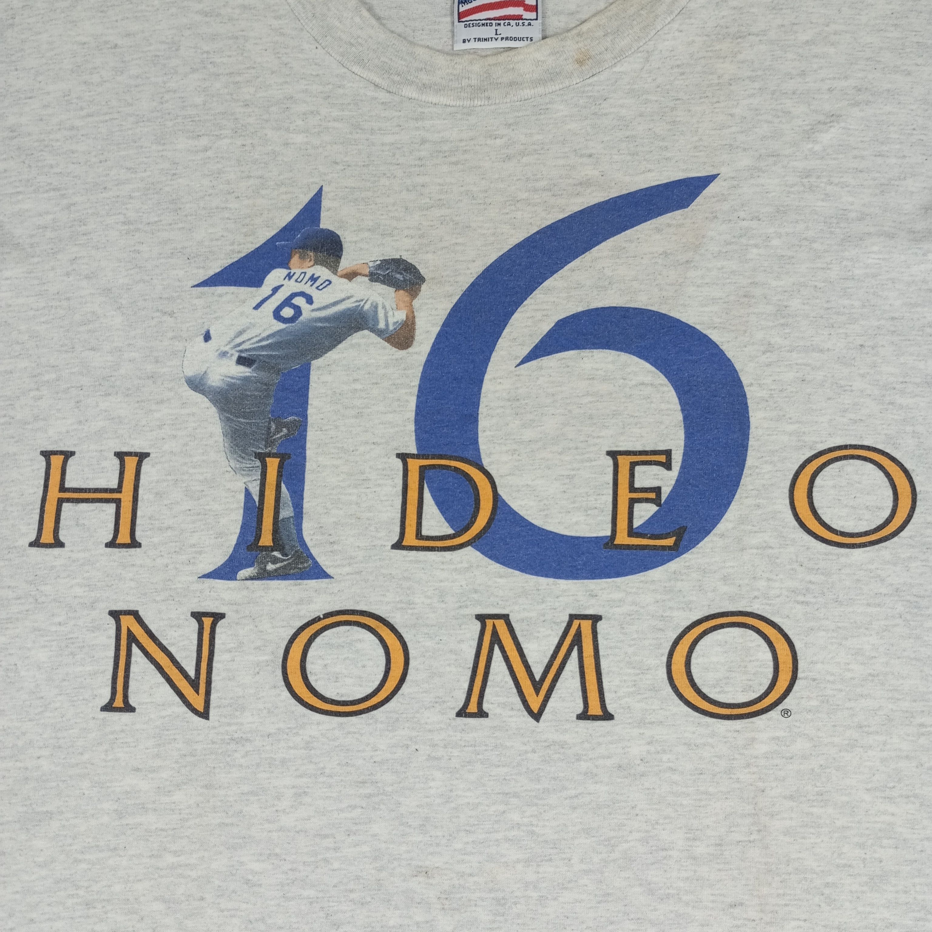 MLB × Vintage Hideo Nomo Baseball Player Vintage Tshirt Size US L / EU 52-54 / 3 - 2 Thumbnail