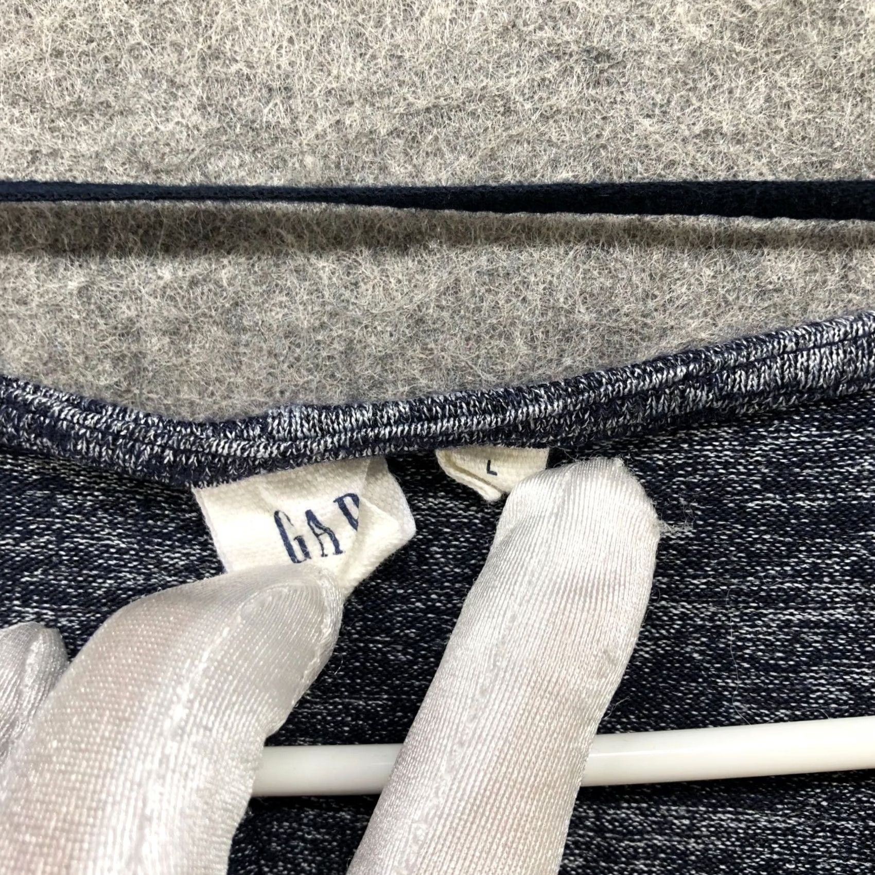 Gap Gap Bell Sleeve Jersey Dress Womens L Navy Blue Heather Pullover Swing Mini Size L / US 10 / IT 46 - 5 Thumbnail