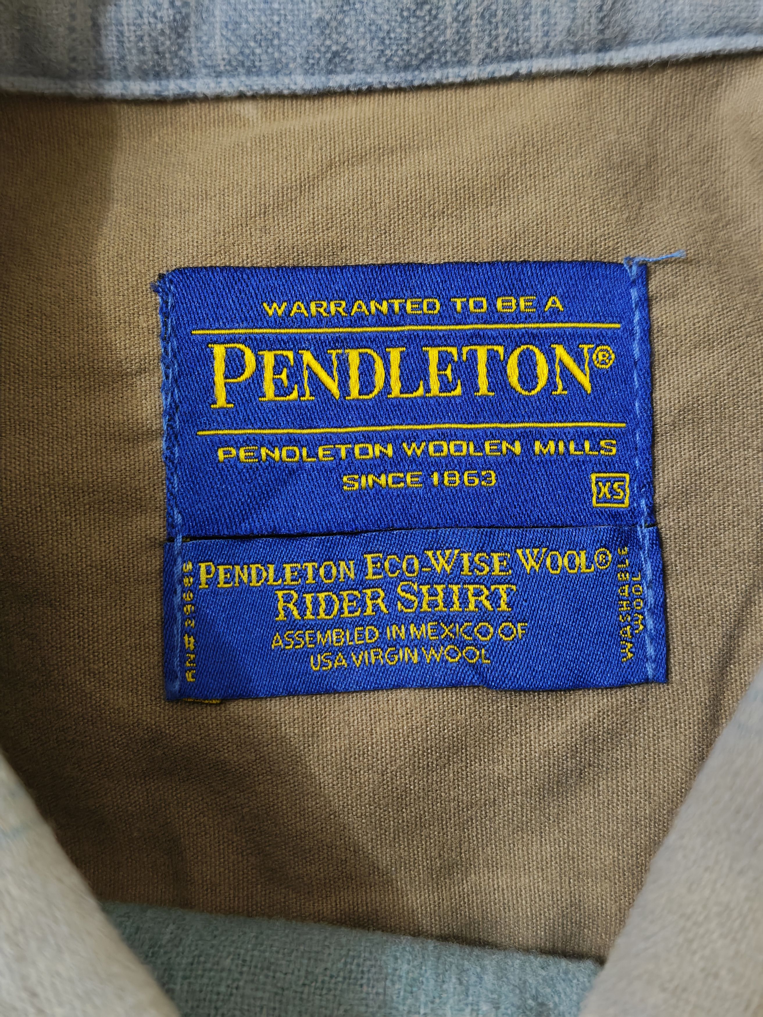 Pendleton Pendleton Shadow Plaid Open Loop Collar 60s Vintage Style Size US XS / EU 42 / 0 - 7 Thumbnail