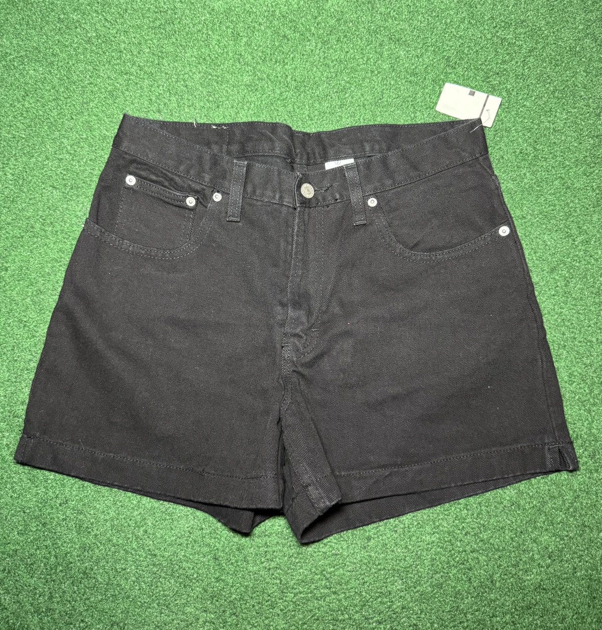 Jordache × Vintage Vintage Y2K Jordache Black Jorts 13/14 6” Denim Shorts Size 36" / US 14 / IT 50 - 2 Thumbnail