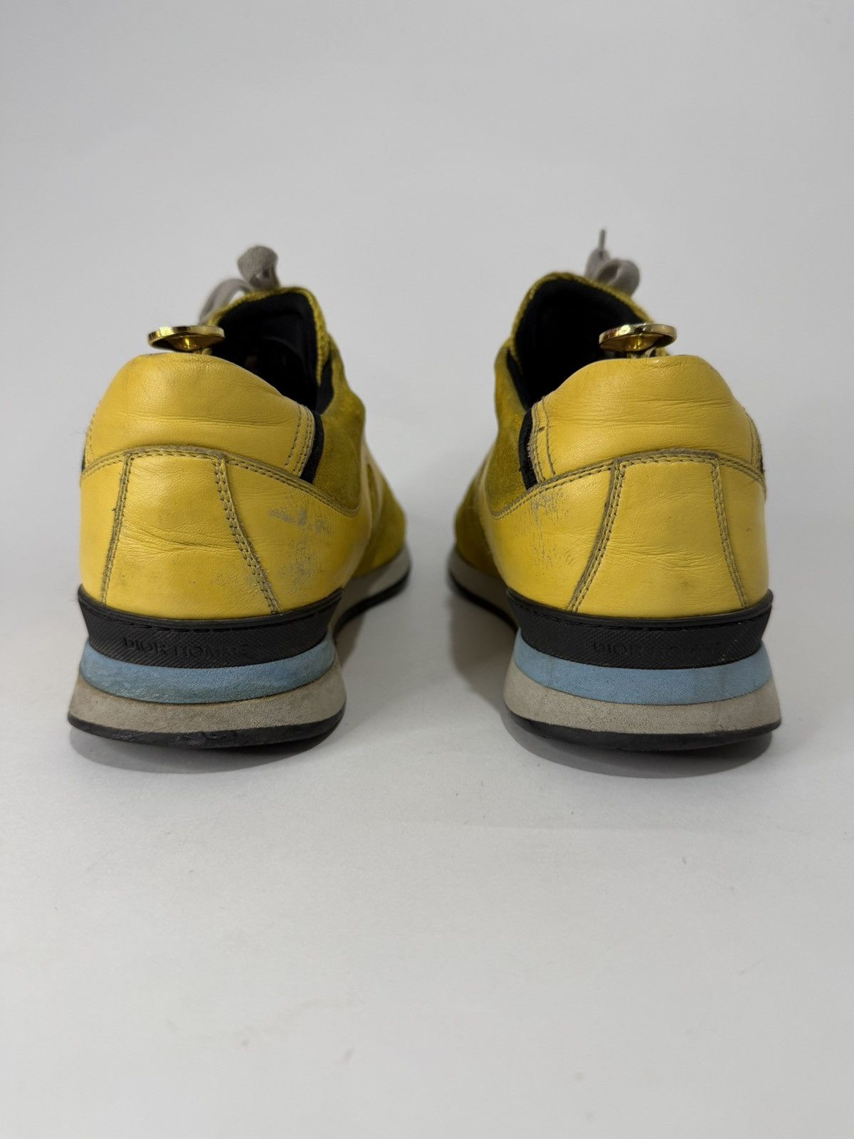 Dior Dior Homme Yellow Suede And Leather Platform Sneakers Size US 10 / EU 43 - 6 Thumbnail