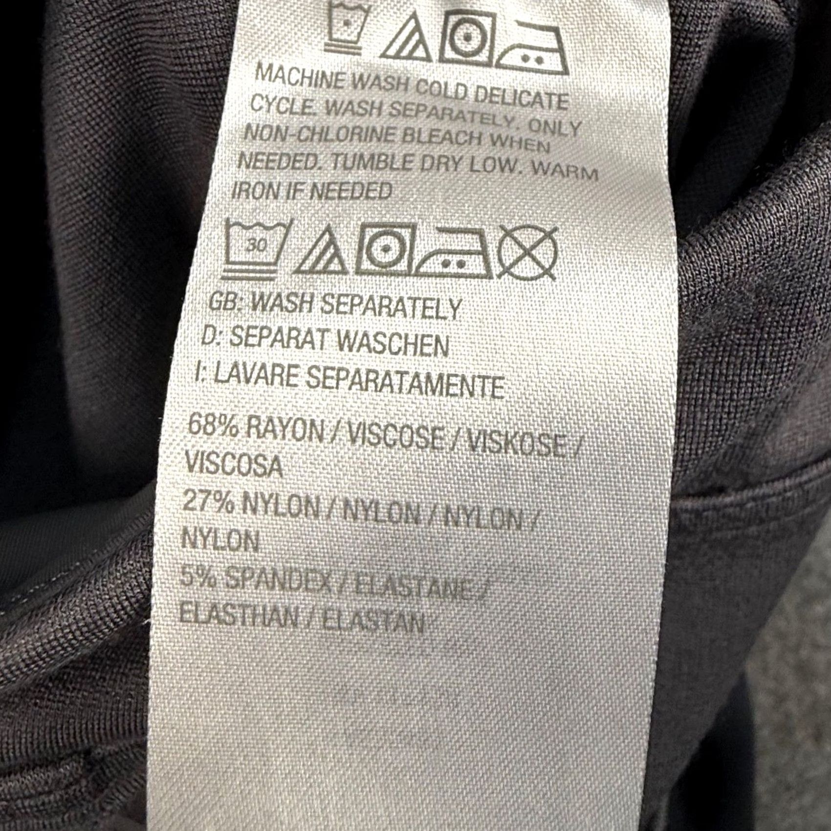 Vintage Belle by Kim Gravel Pant Gray Pull On Ponte Knit Straight Leg 18W Plus Size Workwear Career Casual Womens Size 40" / US 18 - 4 Thumbnail