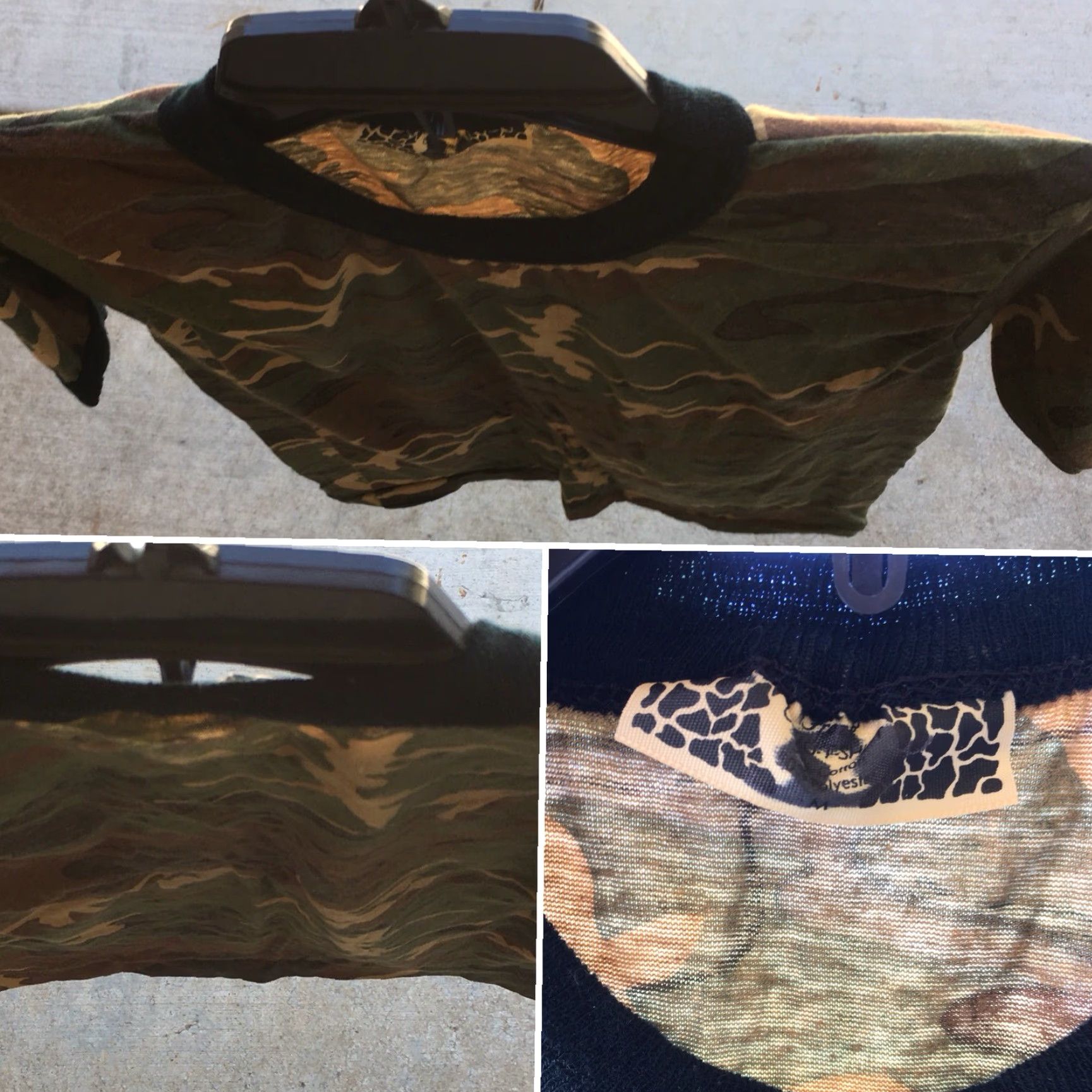 Vintage VINTAGE Camo T-Shirt Ringer Tee Cotton Polyester Size M Camouflage Shirt Men Size US M / EU 48-50 / 2 - 7 Thumbnail
