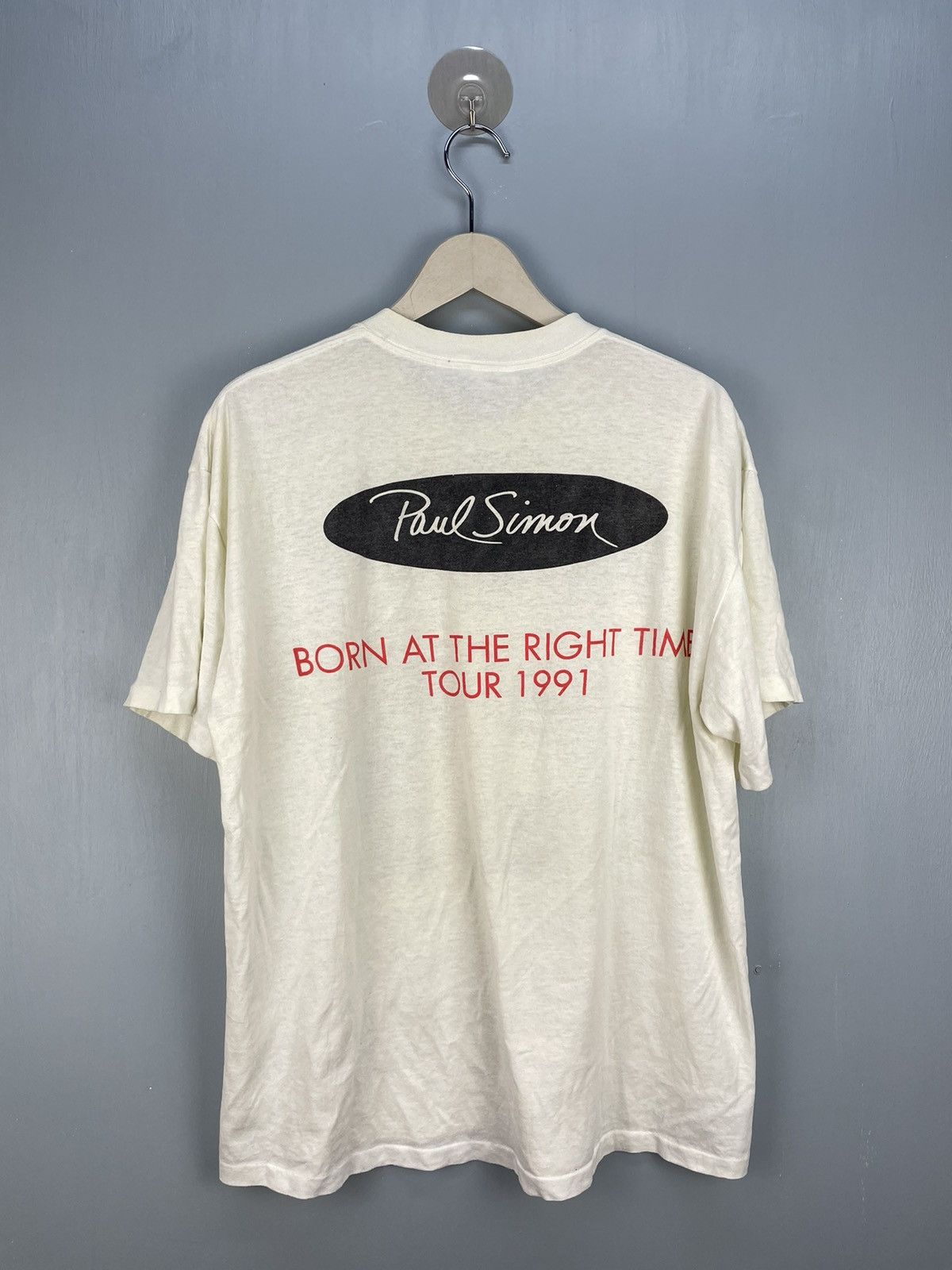 Band Tees Vintage 90s Paul Simon Born At The Right Time t shirt Size US XL / EU 56 / 4 - 2 Thumbnail