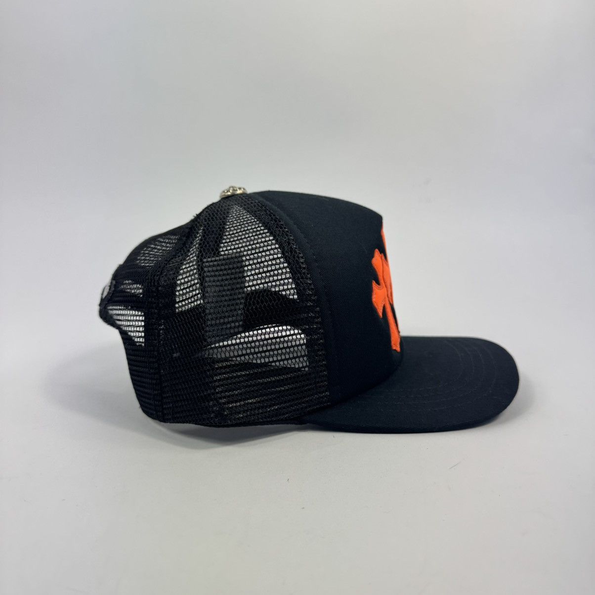 Chrome Hearts TRIPLE ORANGE CROSS PATCH TRUCKER CAP Size ONE SIZE - 3 Thumbnail