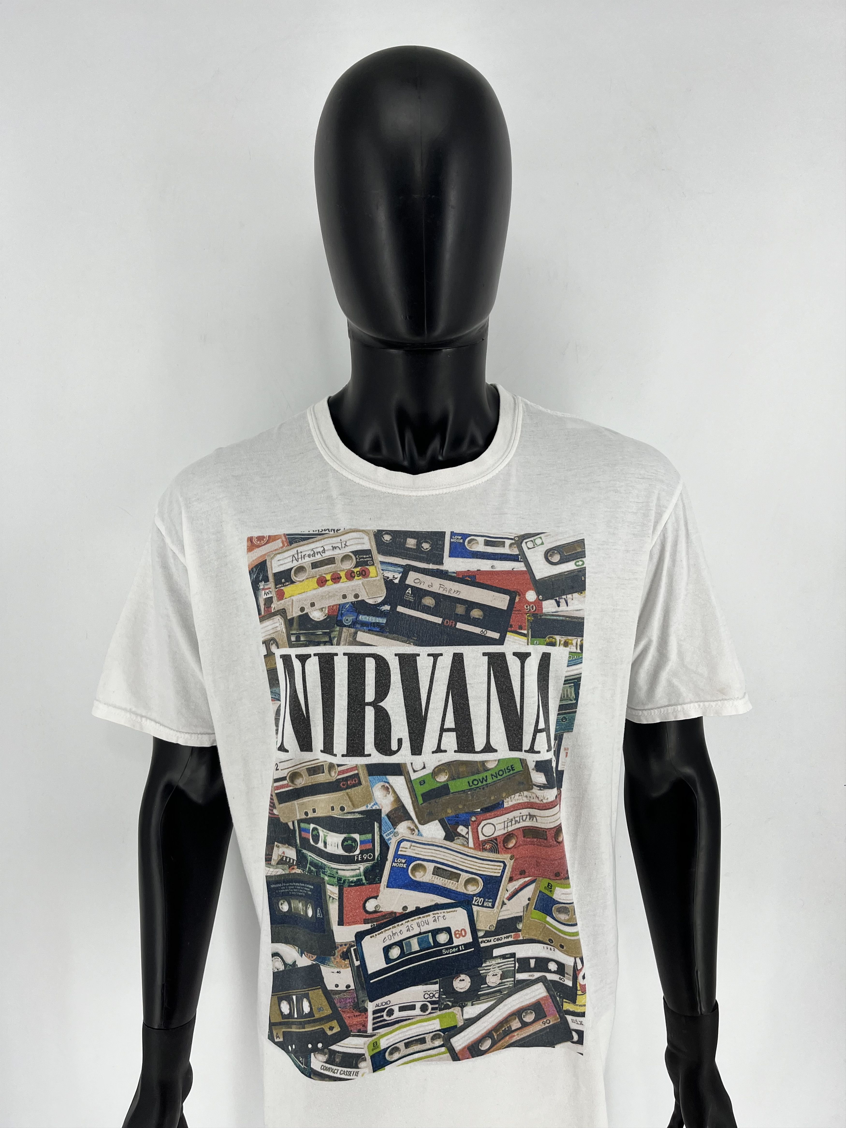 Band Tees Nirvana Cassette Mix T-shirt Lithium Come As You Are Size US XL / EU 56 / 4 - 5 Thumbnail