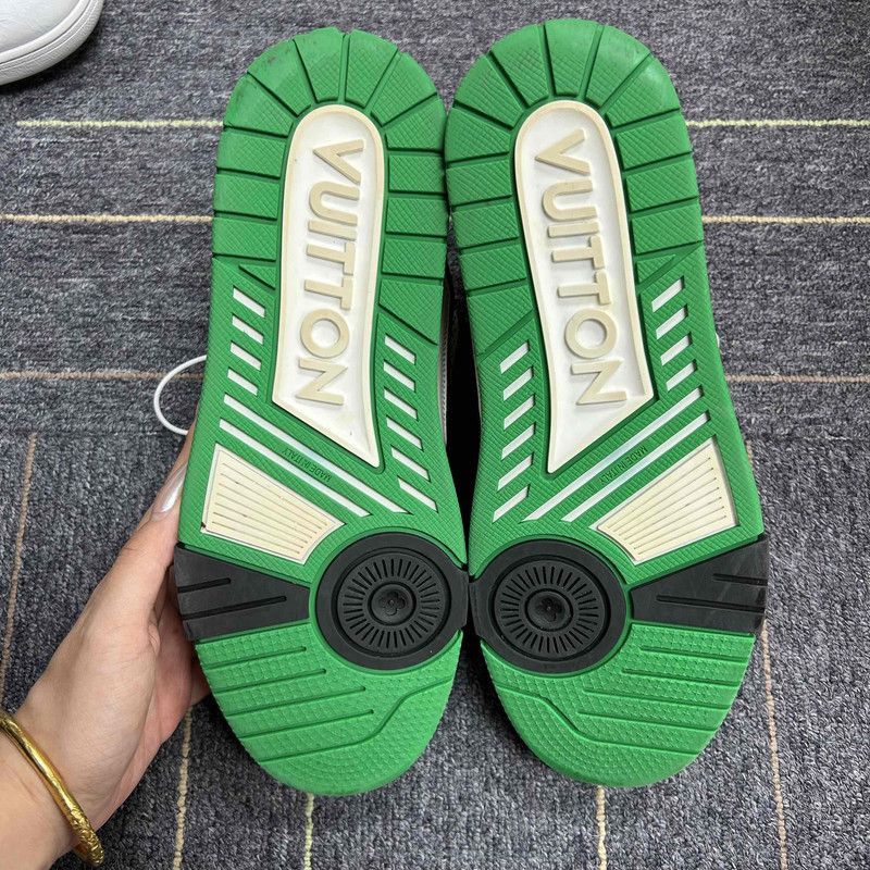 Louis Vuitton Louis Vuitton Green Low-Top Trainers for All -2508 Size US 8 / EU 41 - 4 Thumbnail