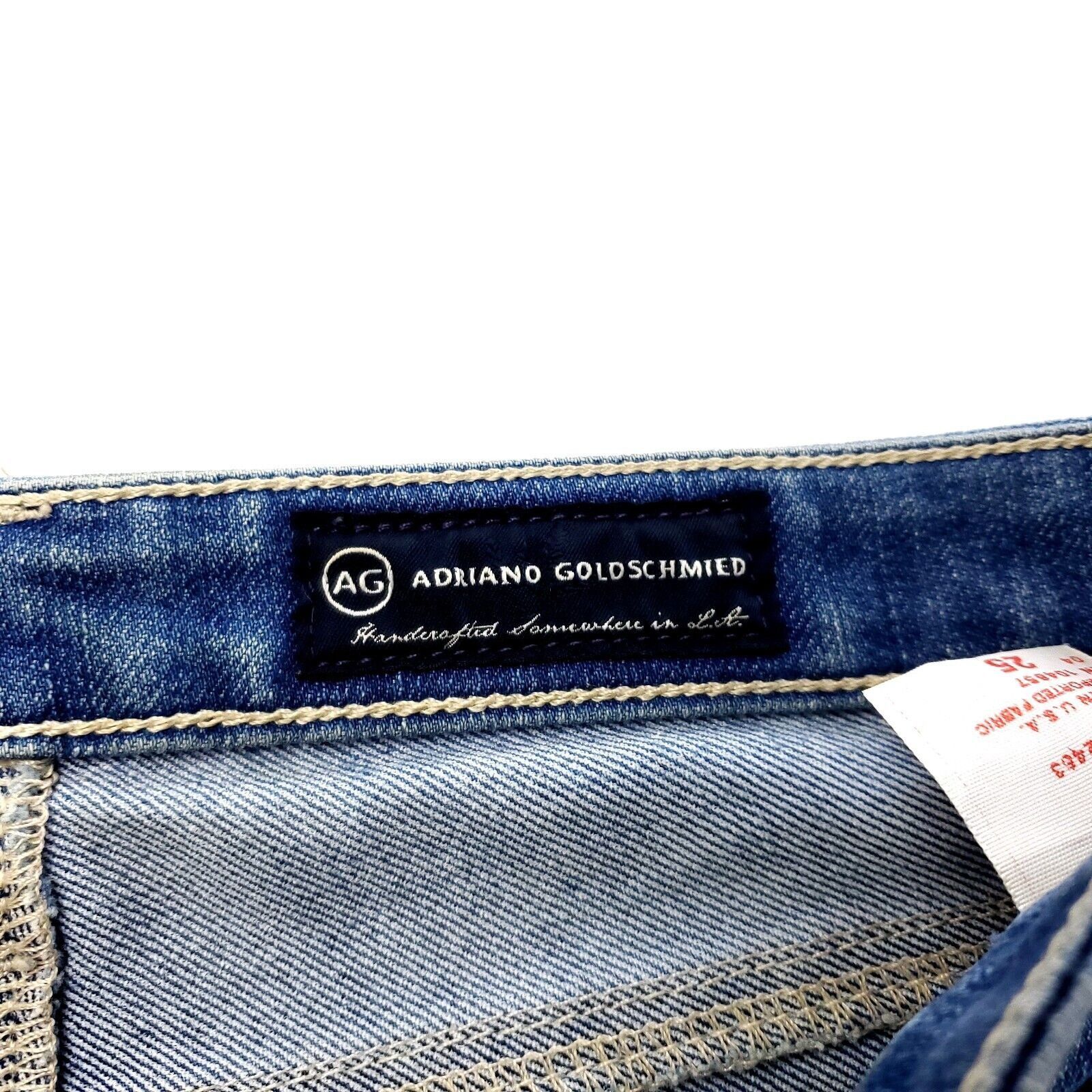 AG Adriano Goldschmied AG Adriano Goldschmied The Silt Roll-Up Denim Blue Jeans 28 Size 28" / US 6 / IT 42 - 5 Thumbnail
