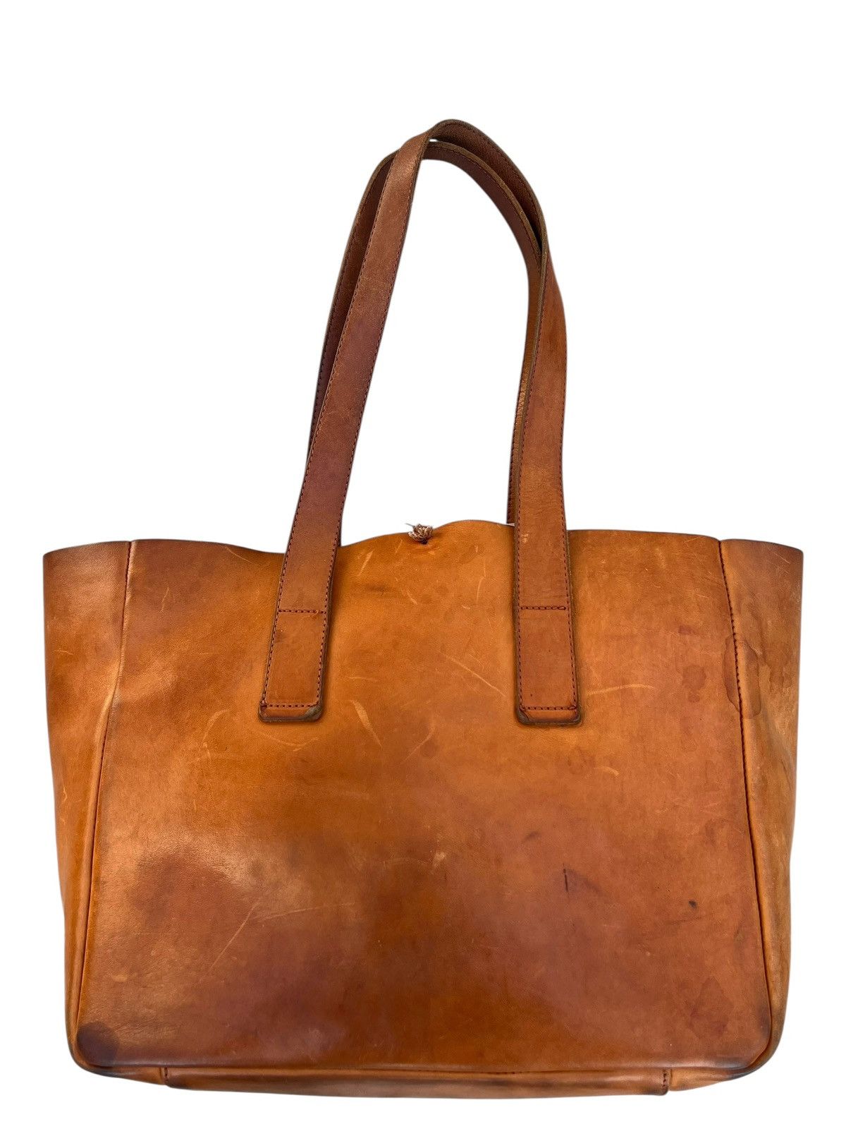 Leather Sot Japan Stains Patina Leather Toto Bag Size ONE SIZE - 2 Thumbnail